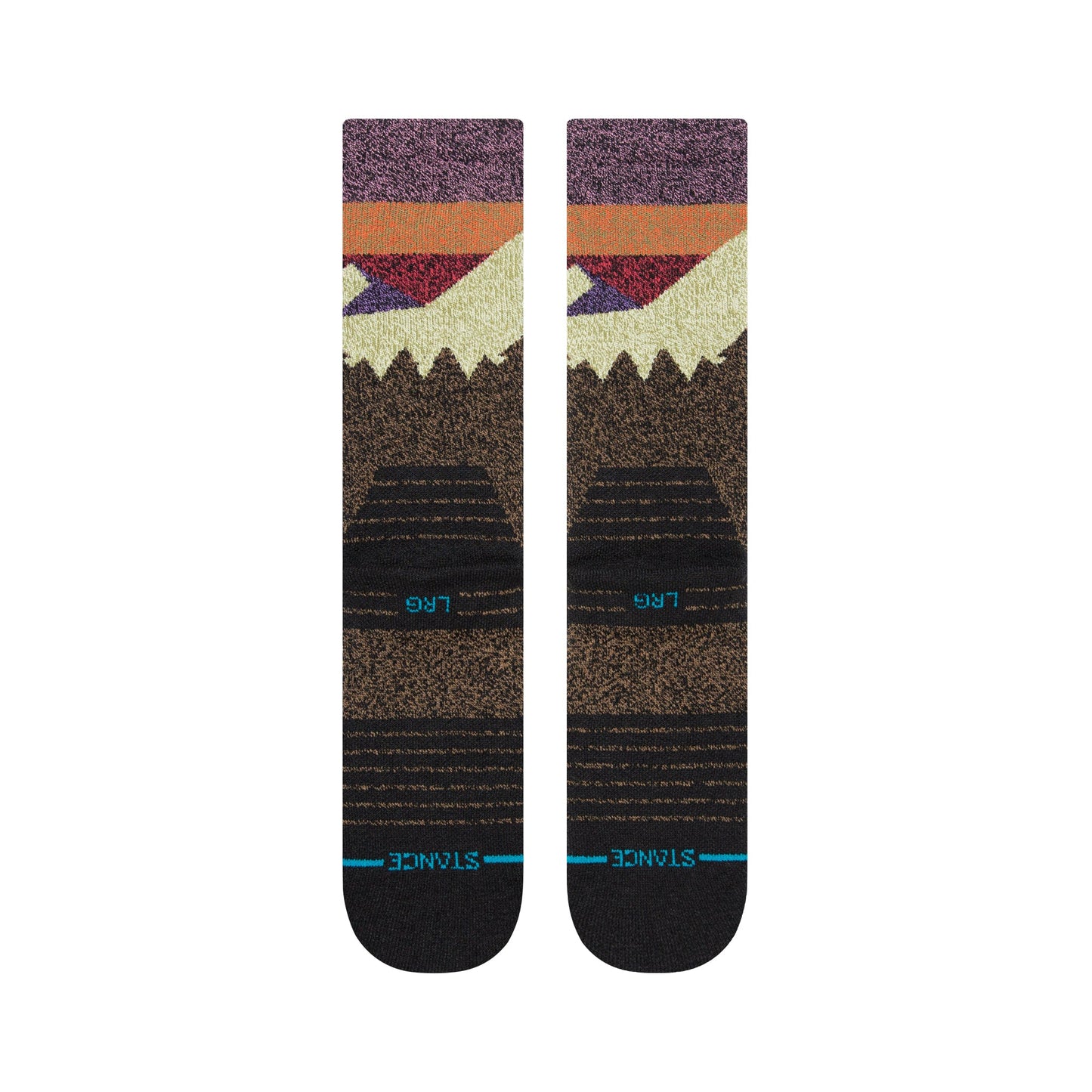 Stance Divided Crew Sock Black Brown