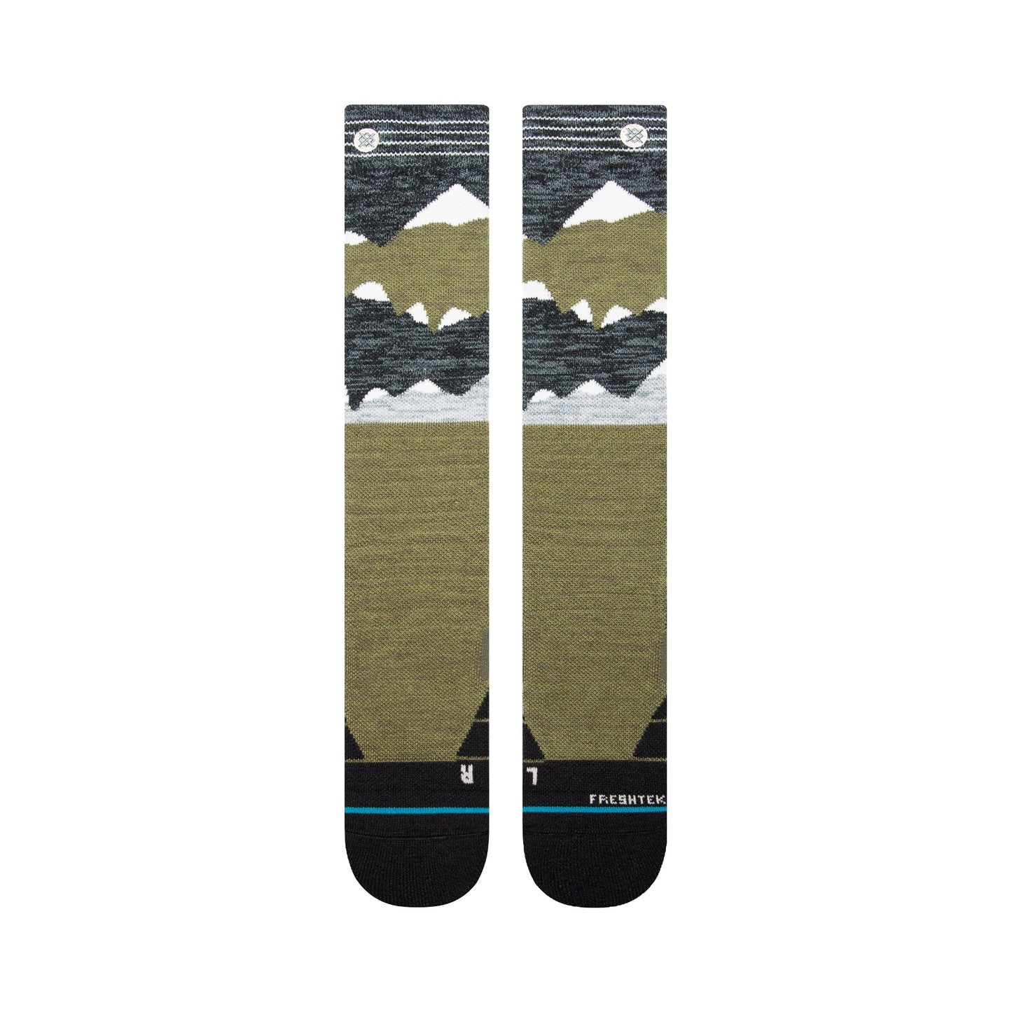 Lonely Peaks Snow Over The Calf Sock Teal