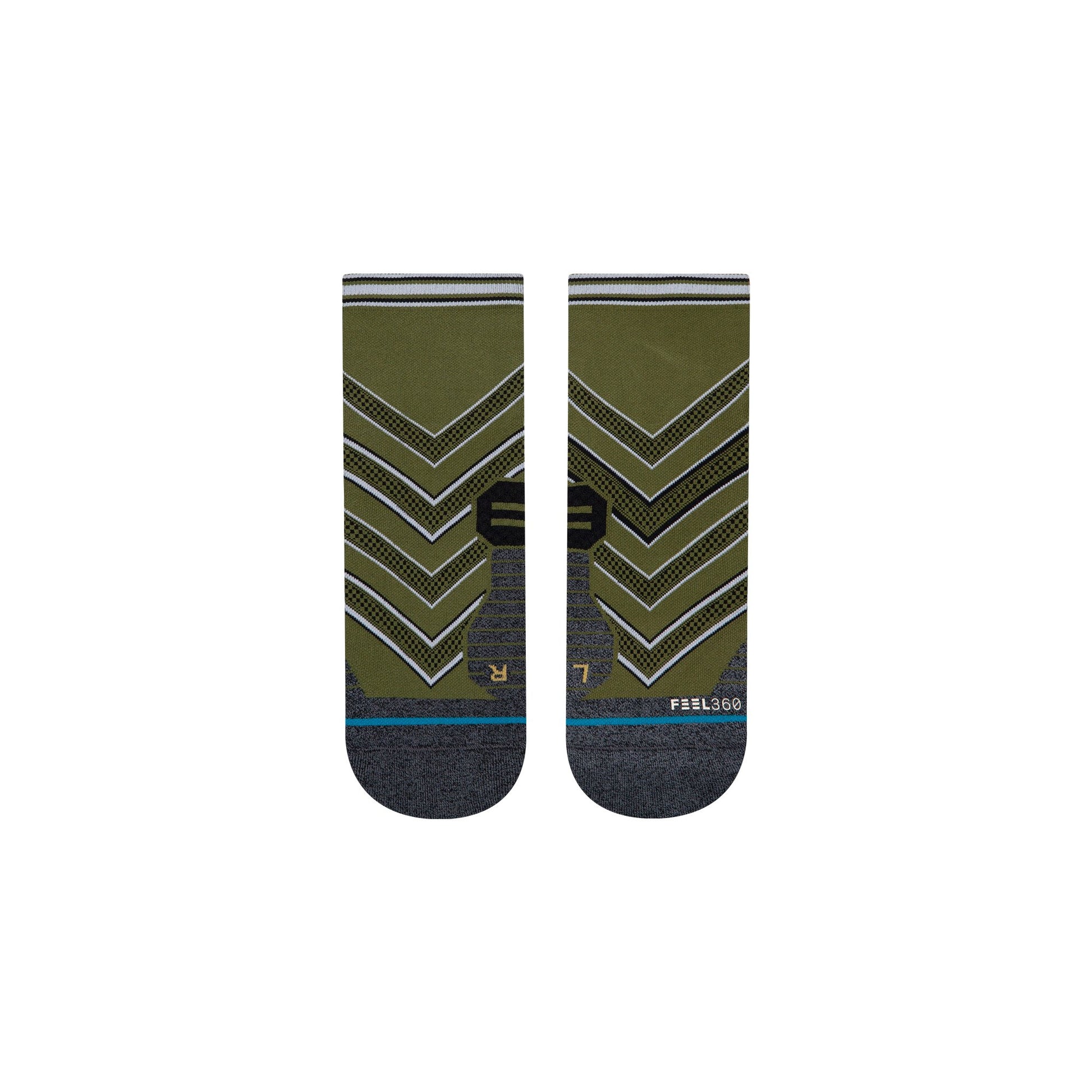 Stance Socks CONFLICTED QUARTER Green