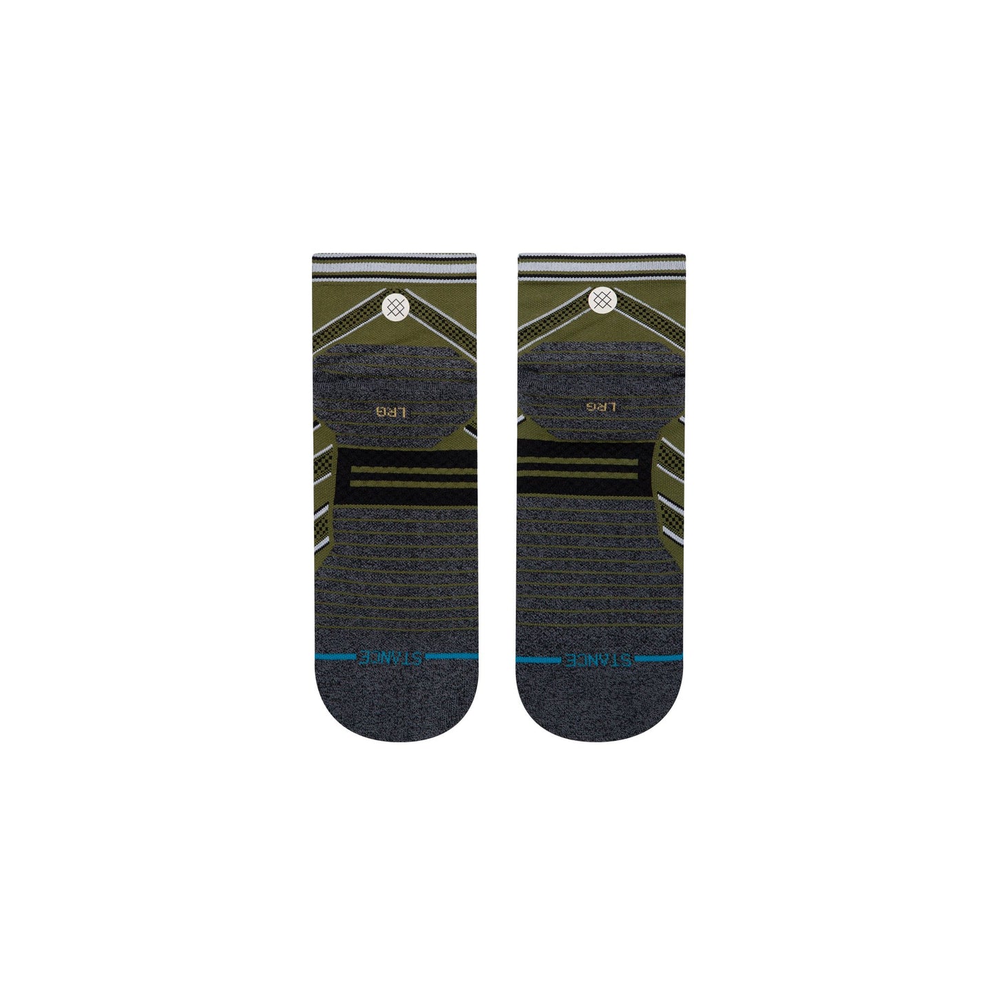 Stance Socks CONFLICTED QUARTER Green