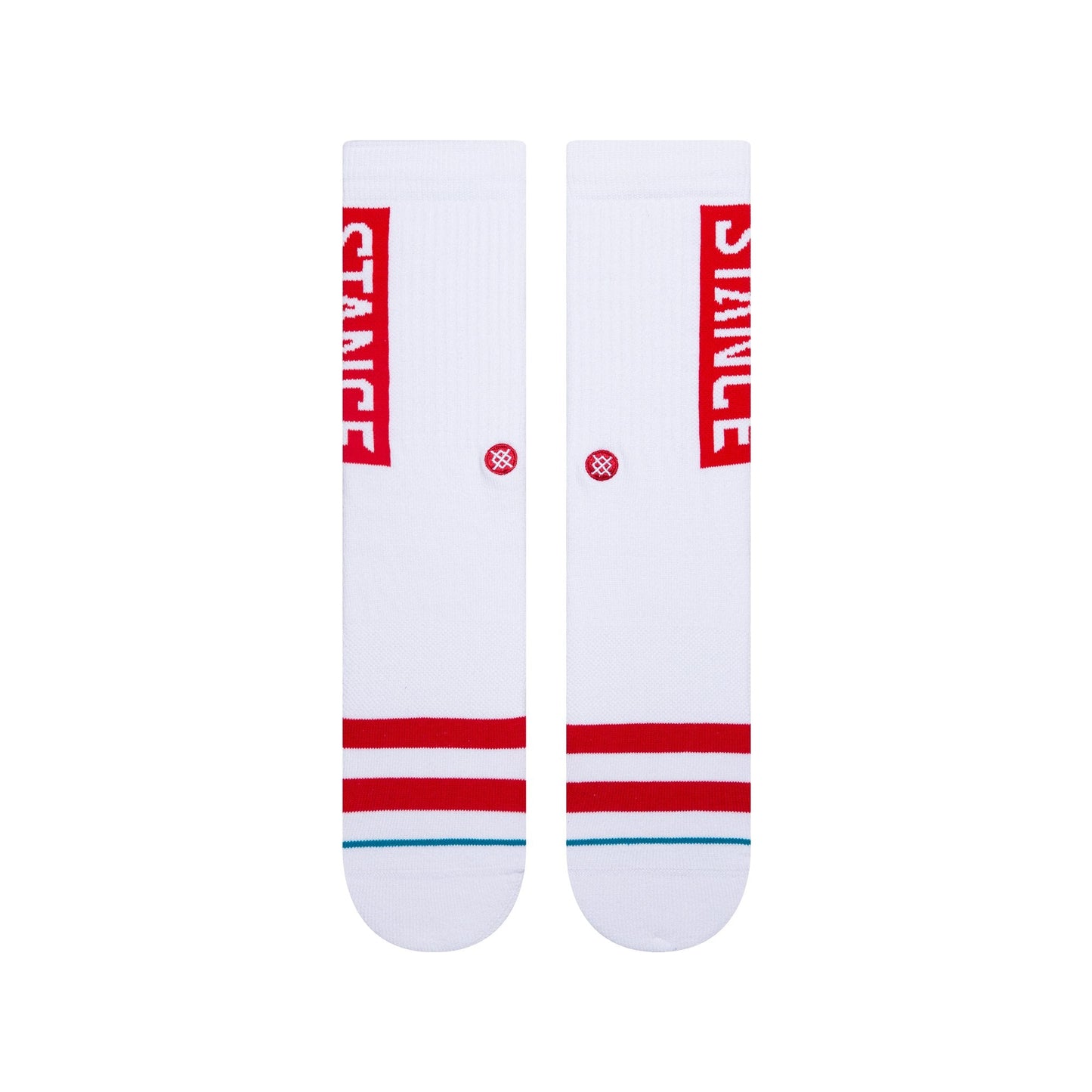 Stance OG Crew Sock White/Red