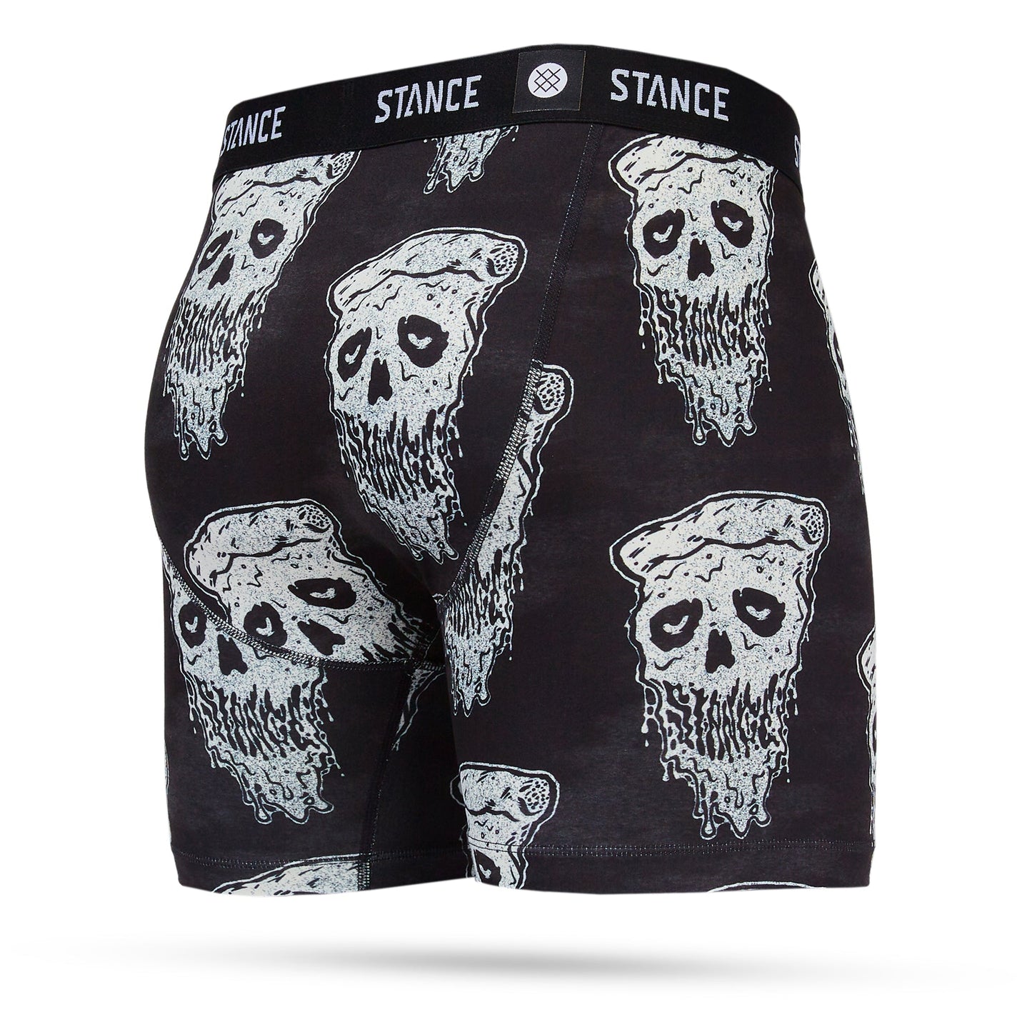 Stance Pizza Face Boxer Brief Black White