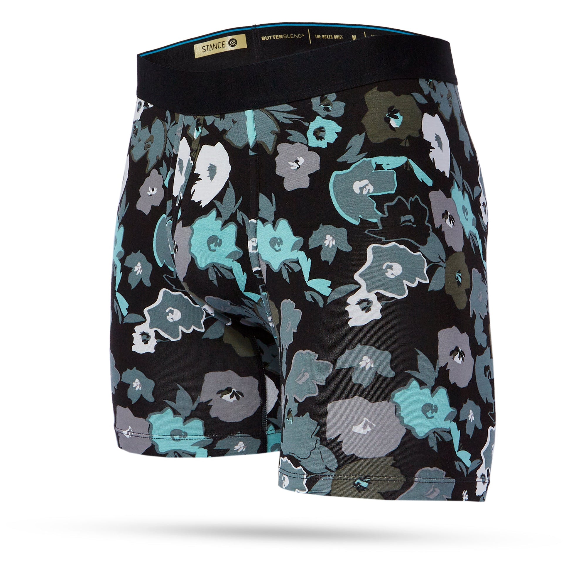 Stance Flower Beds Boxer Brief Wholester Black