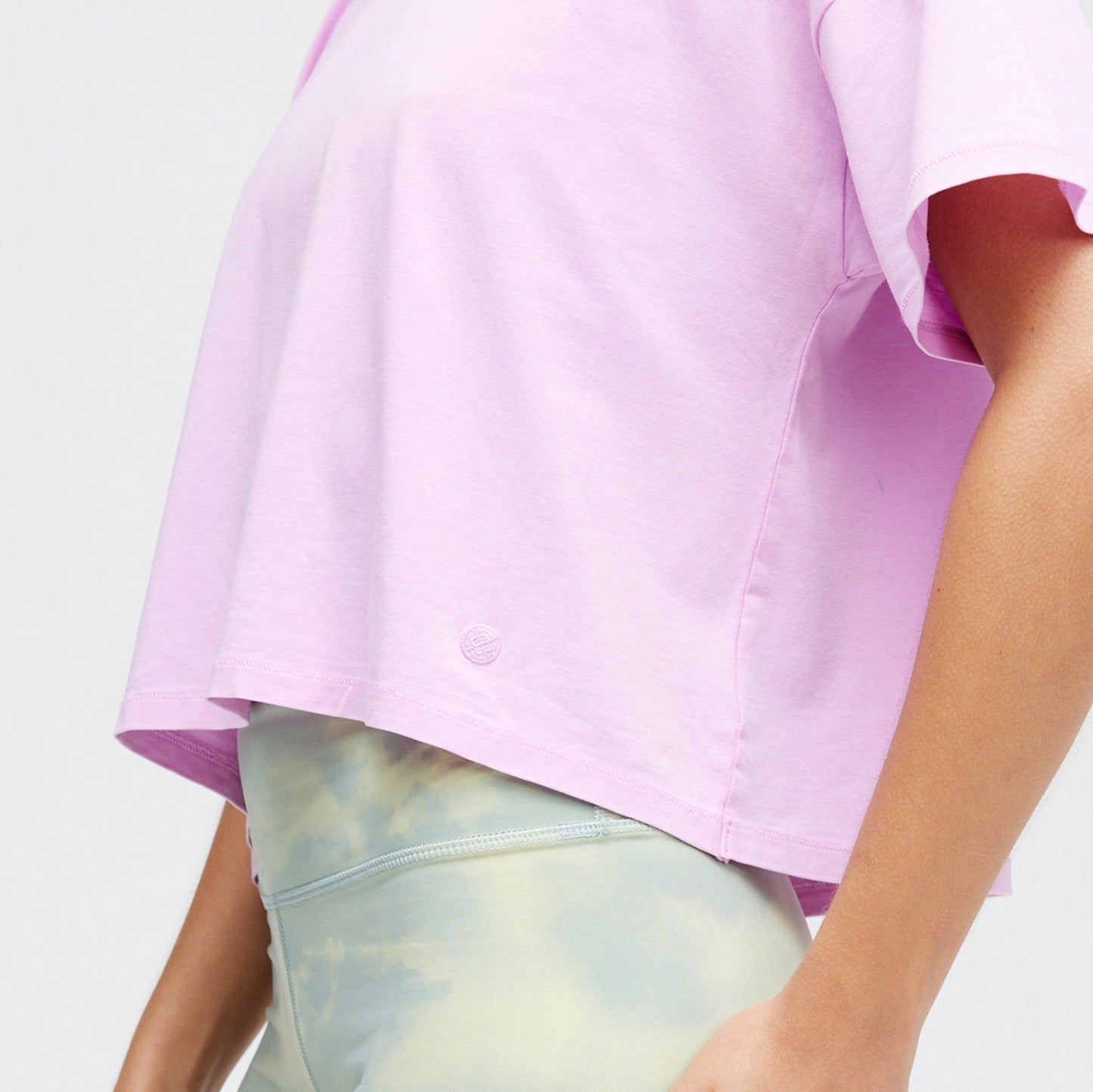 Stance Women's Lay Low Boxy T-Shirt Lilac Ice |model