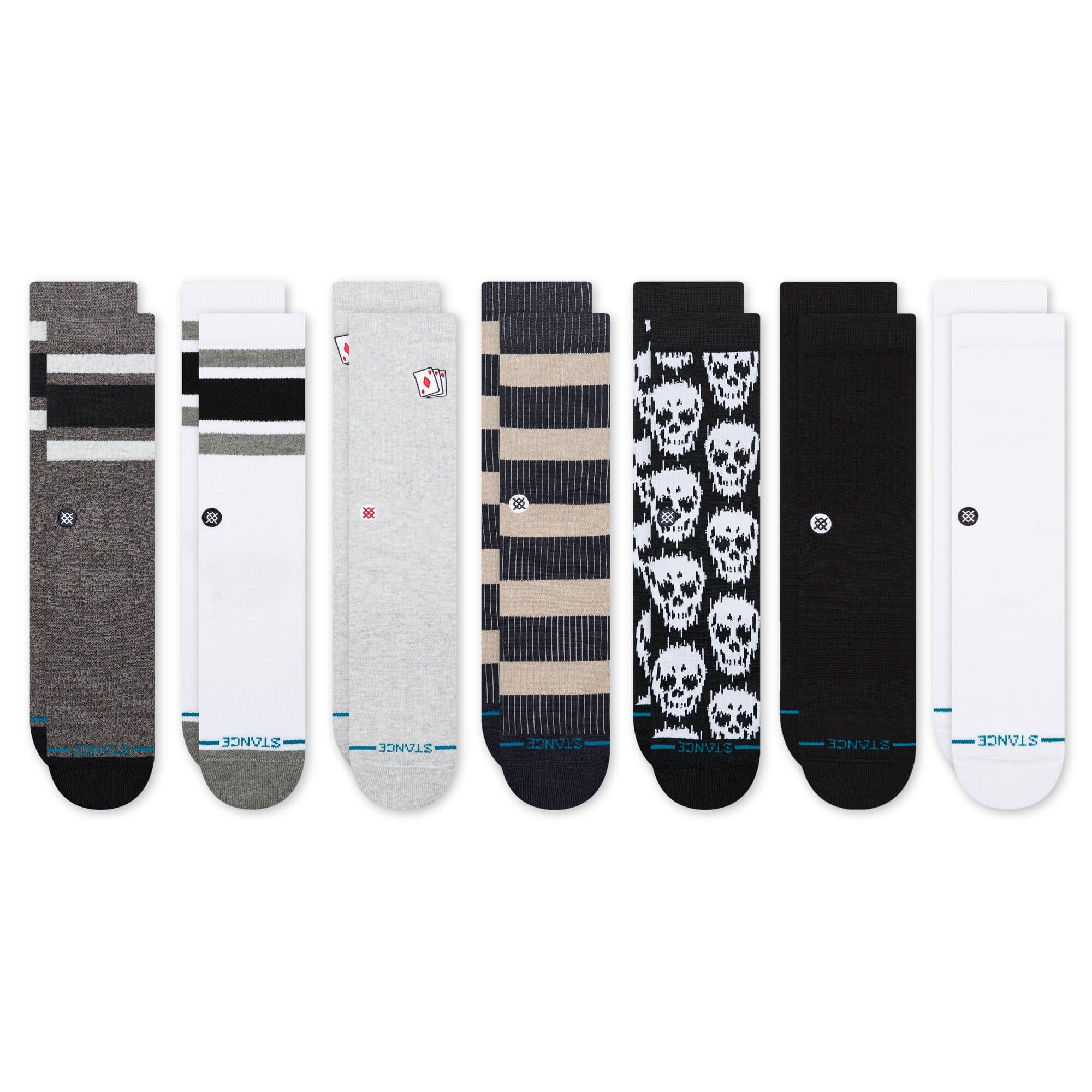 Stance Mixed Crew Sock Darks 7 Pack