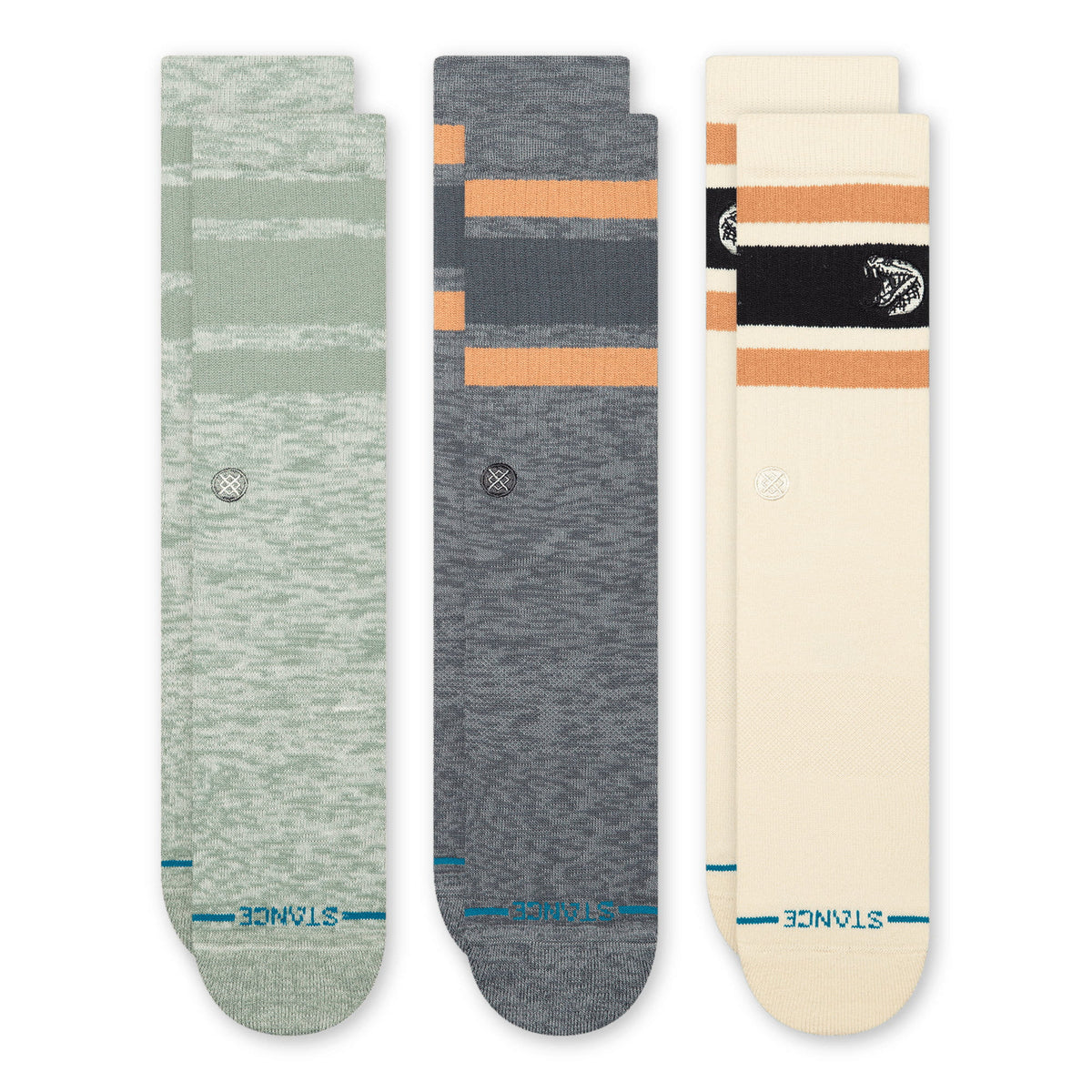 LIFESTYLE BOYD CREW SOCK 3 PACK