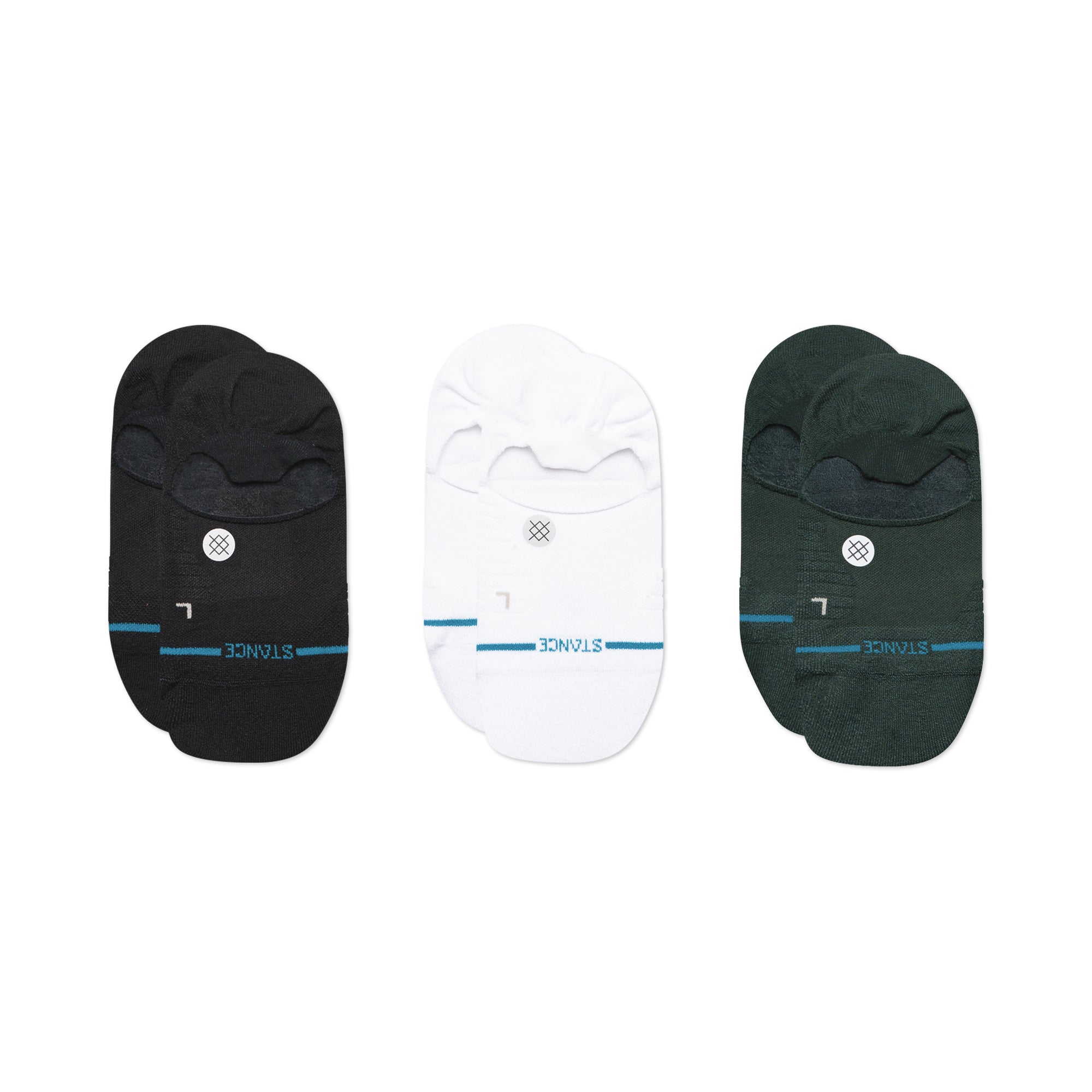 Stance Light No Show Sock 3 Pack Black