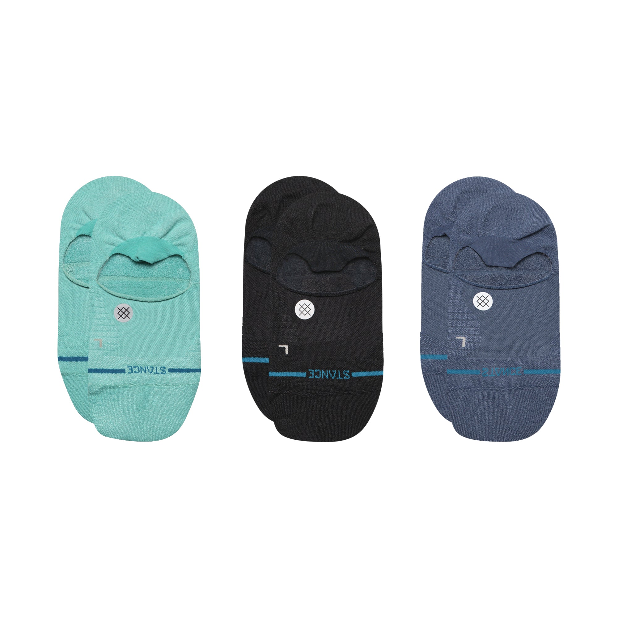 Stance Light No Show Sock 3 Pack Turquoise