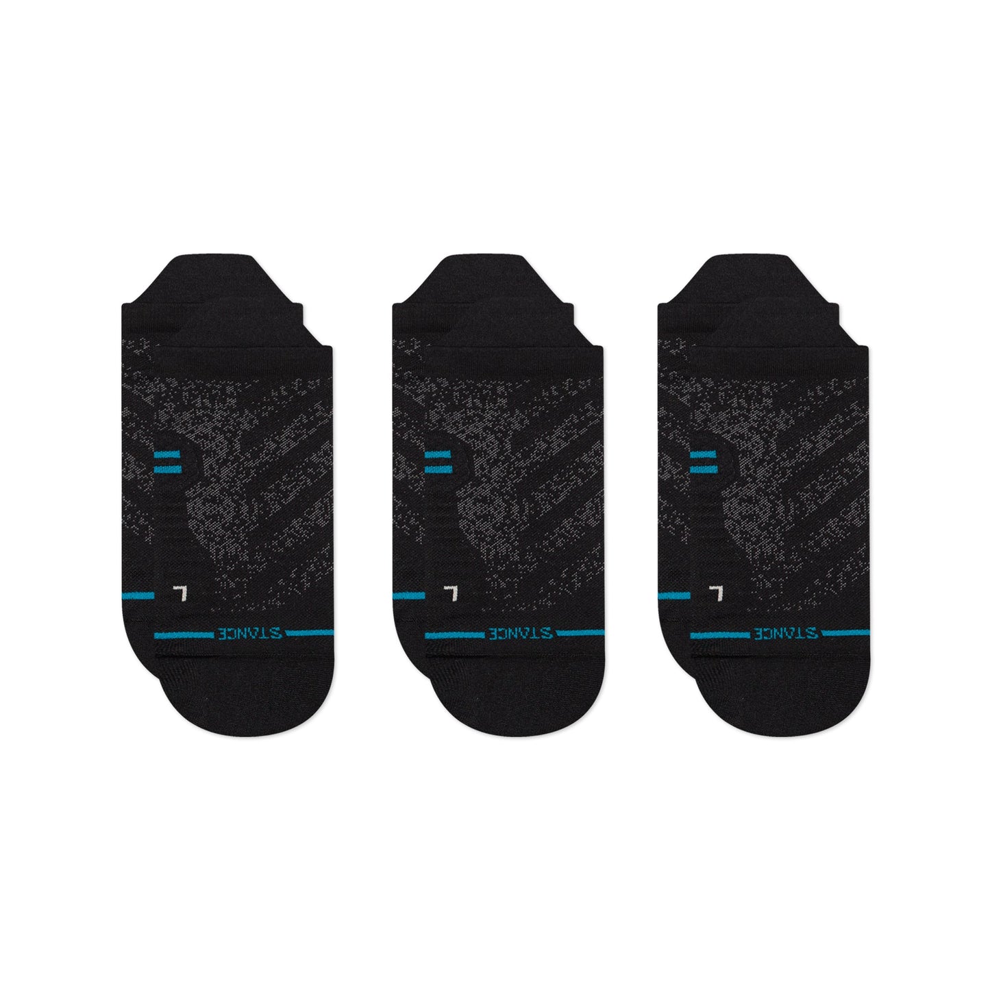 Stance Run Ultra Tab Sock 3 Pack Black