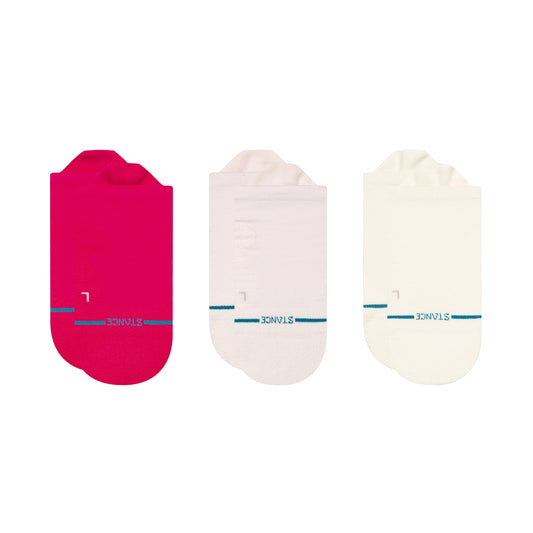 Stance Iconic Light Tab Sock 3 Pack Magenta