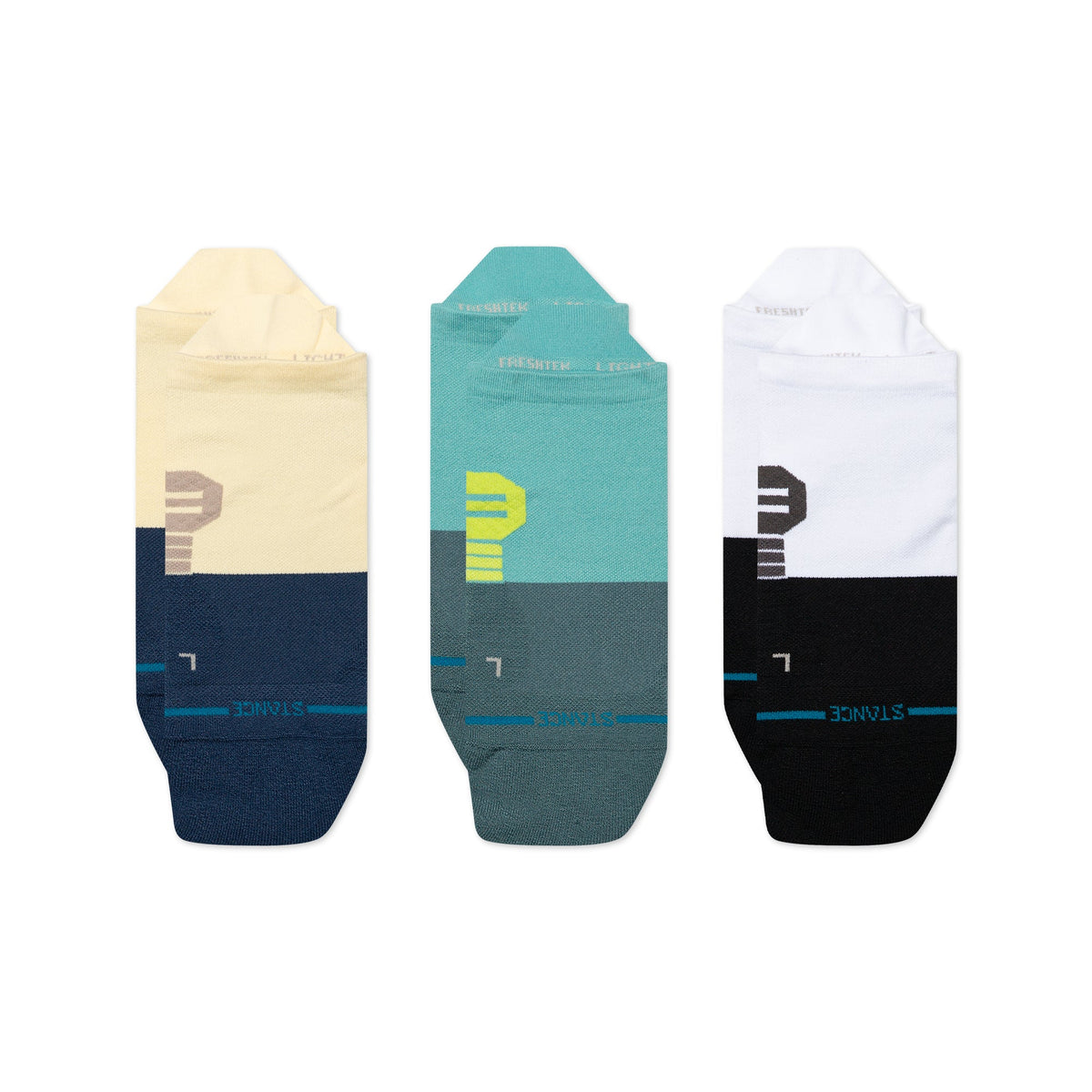 Stance | Blocked Light Tab Sock 3 Pack Teal