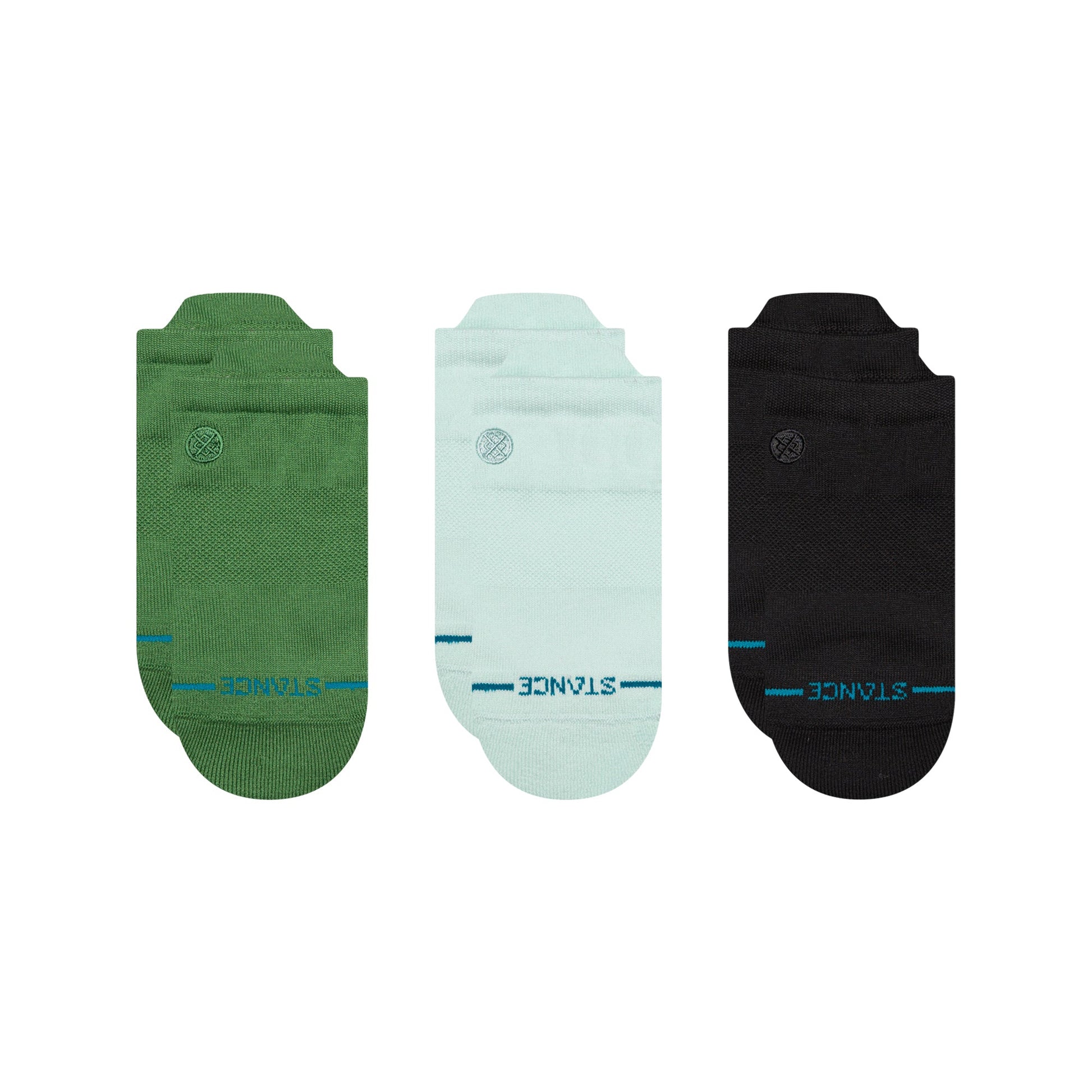 Stance Icon Low Tab Sock 3 Pack Green