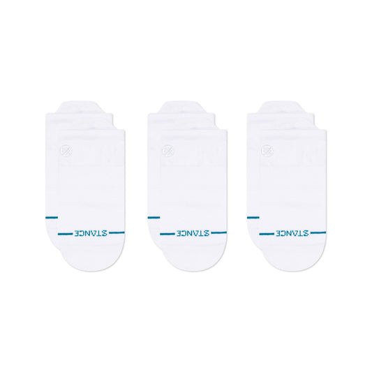 Stance Icon Low Tab Sock 3 Pack White