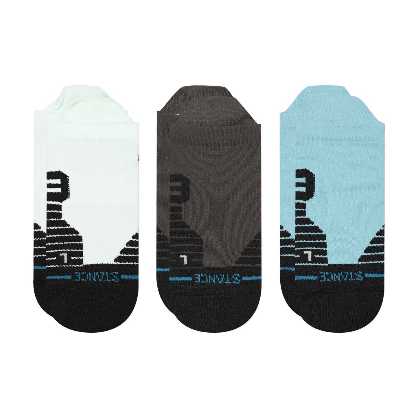 Stance Down Time Mid Tab Sock 3 Pack Ice Blue