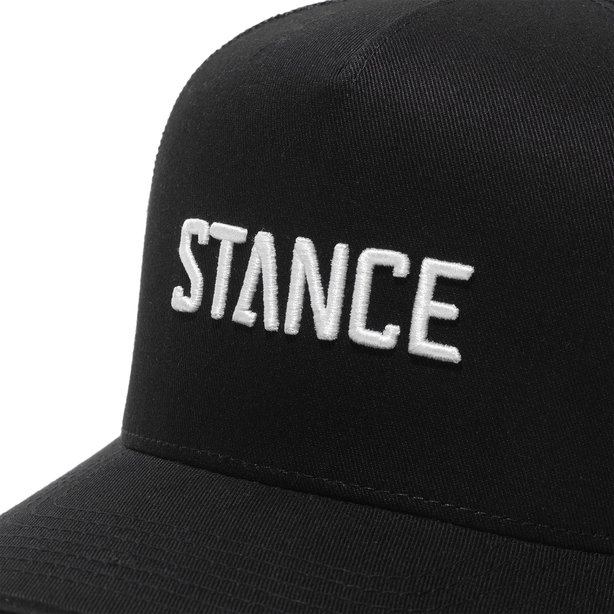 Stance Icon Snapback Hat Black White