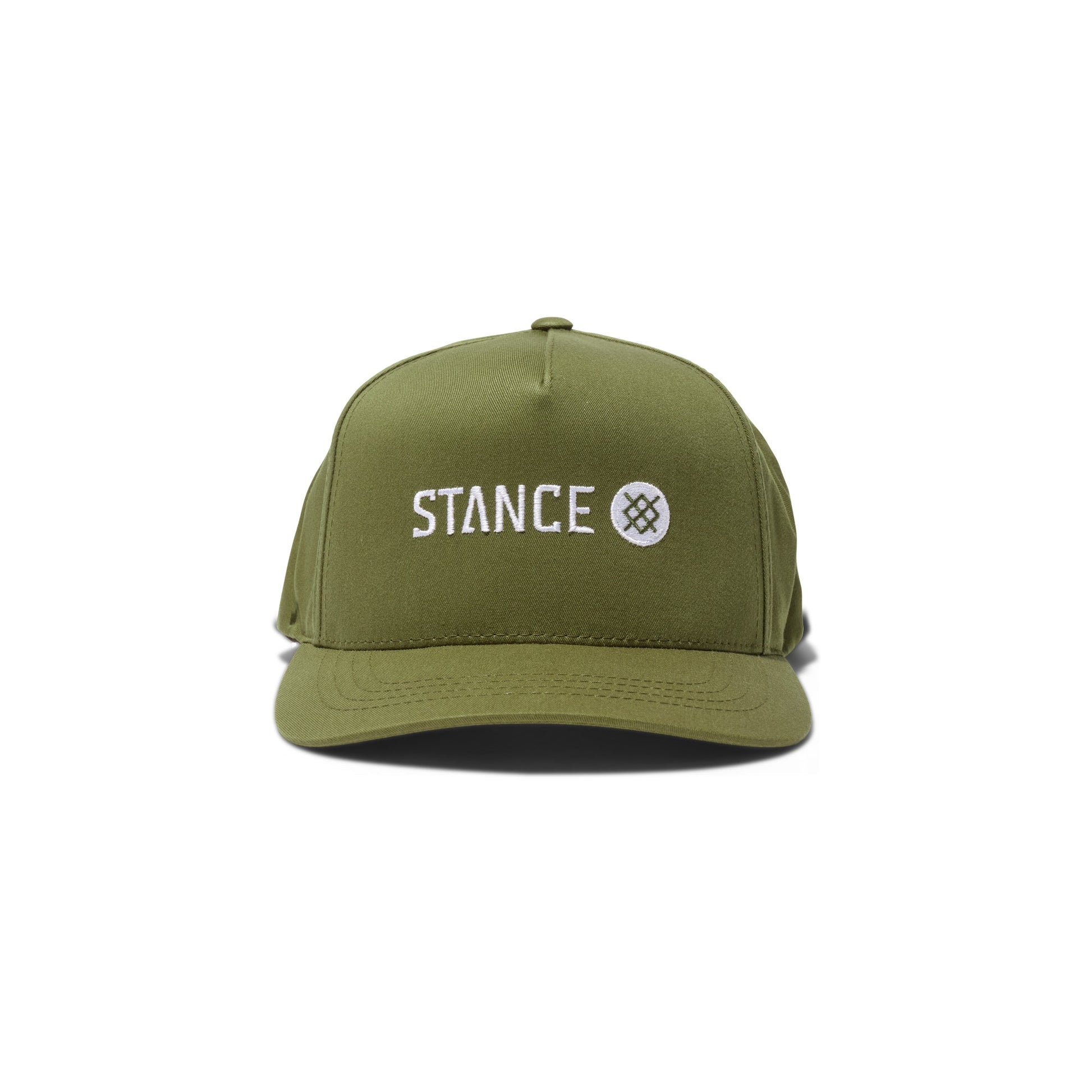 Stance Icon Snapback Hat Military Green