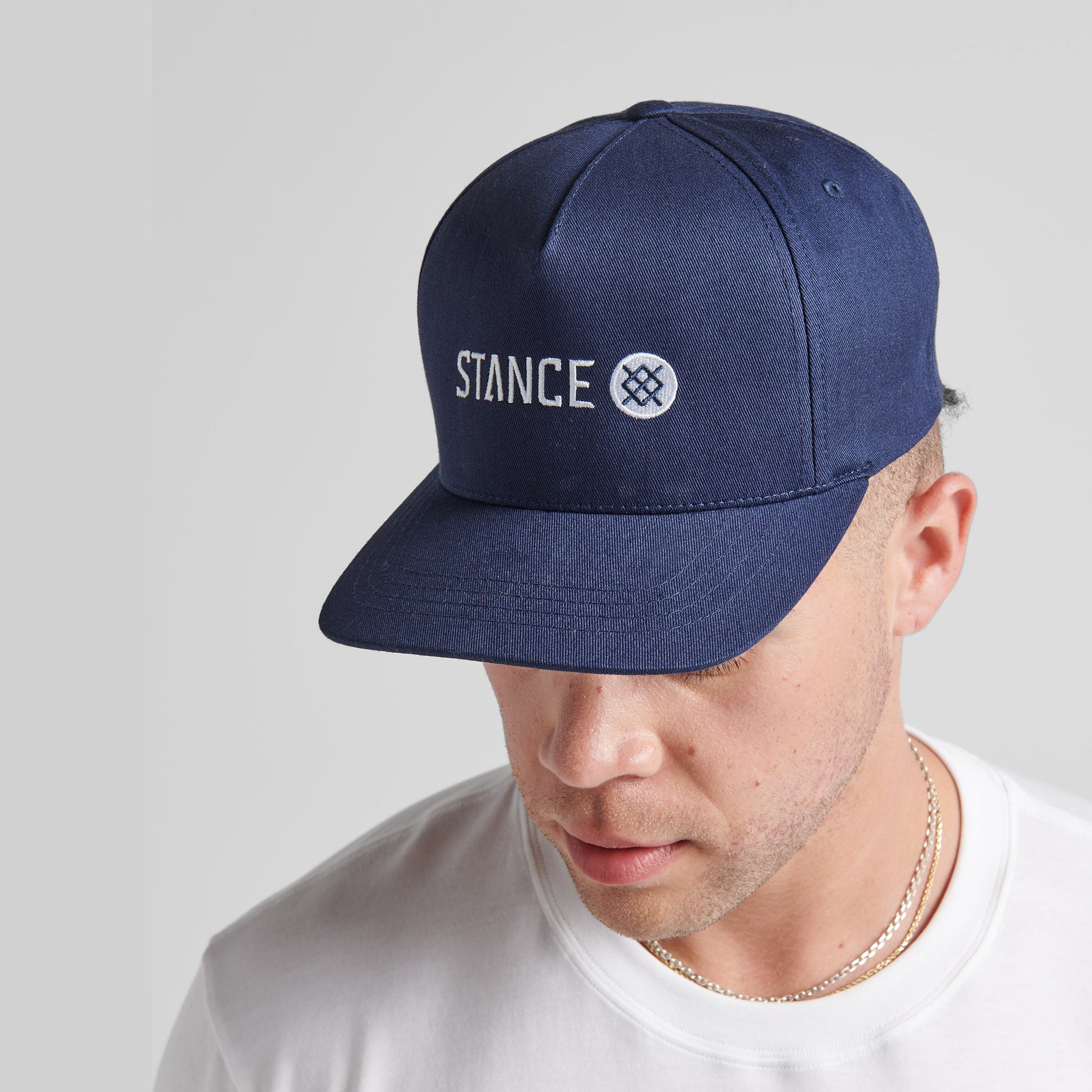 Stance ICON SNAPBACK HAT Navy |model