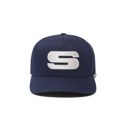 Stance Icon Snapback Hat White Navy