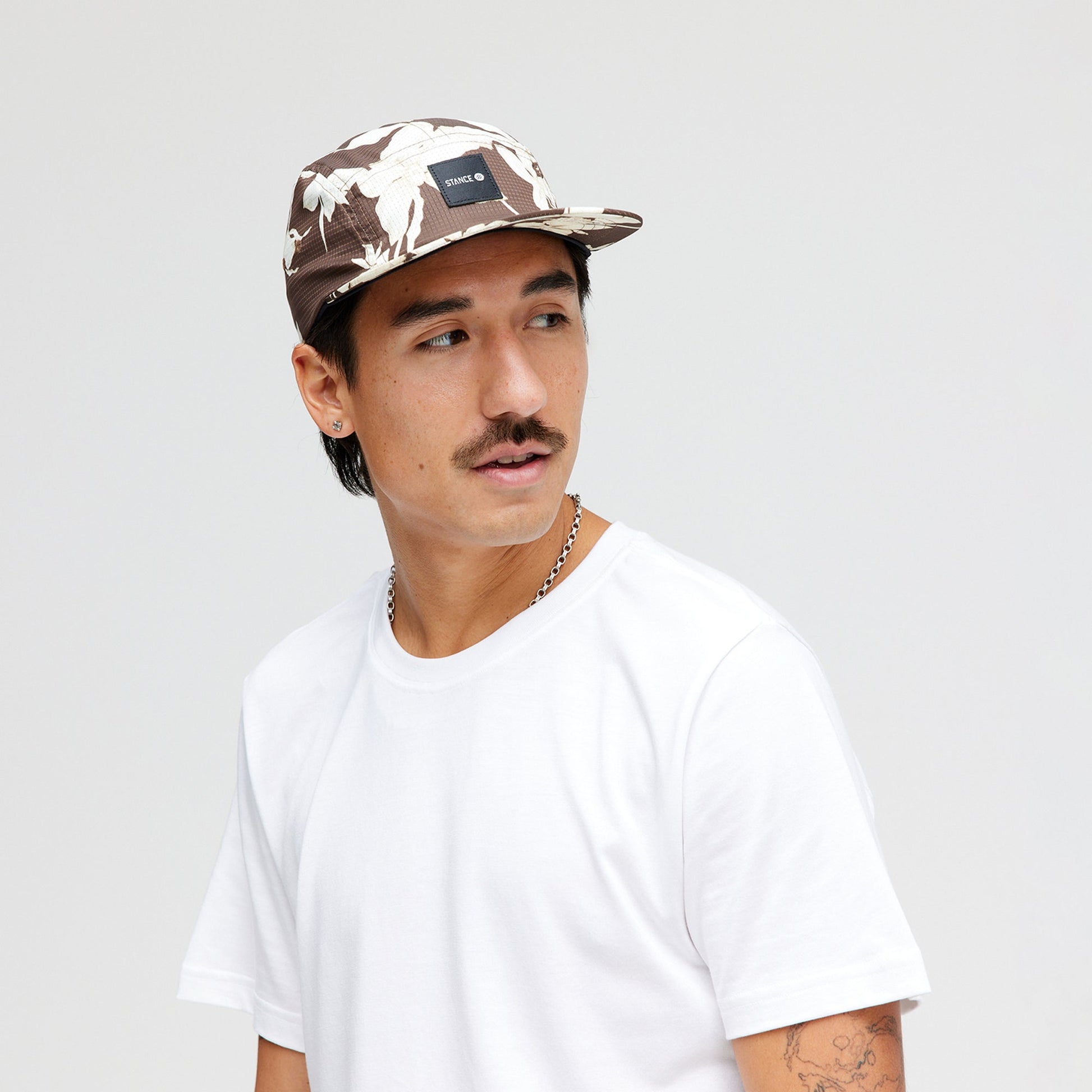 Stance Kinetic Adjustable Cap White Brown