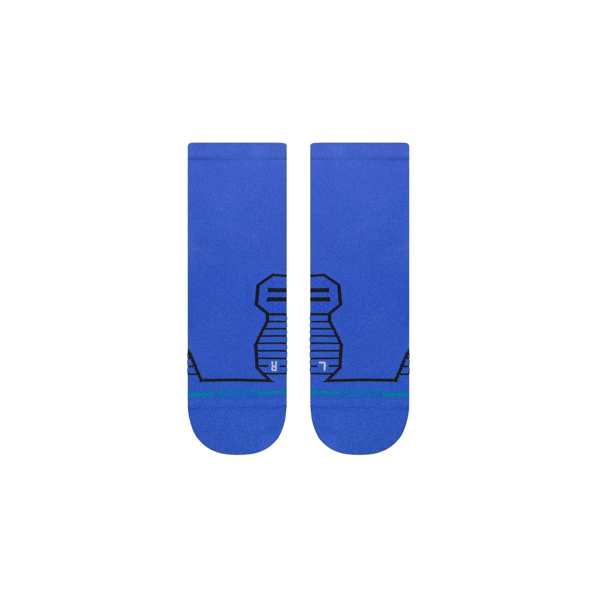 Stance Variegated Ultra Light Quarter Sock Cobalt Blue