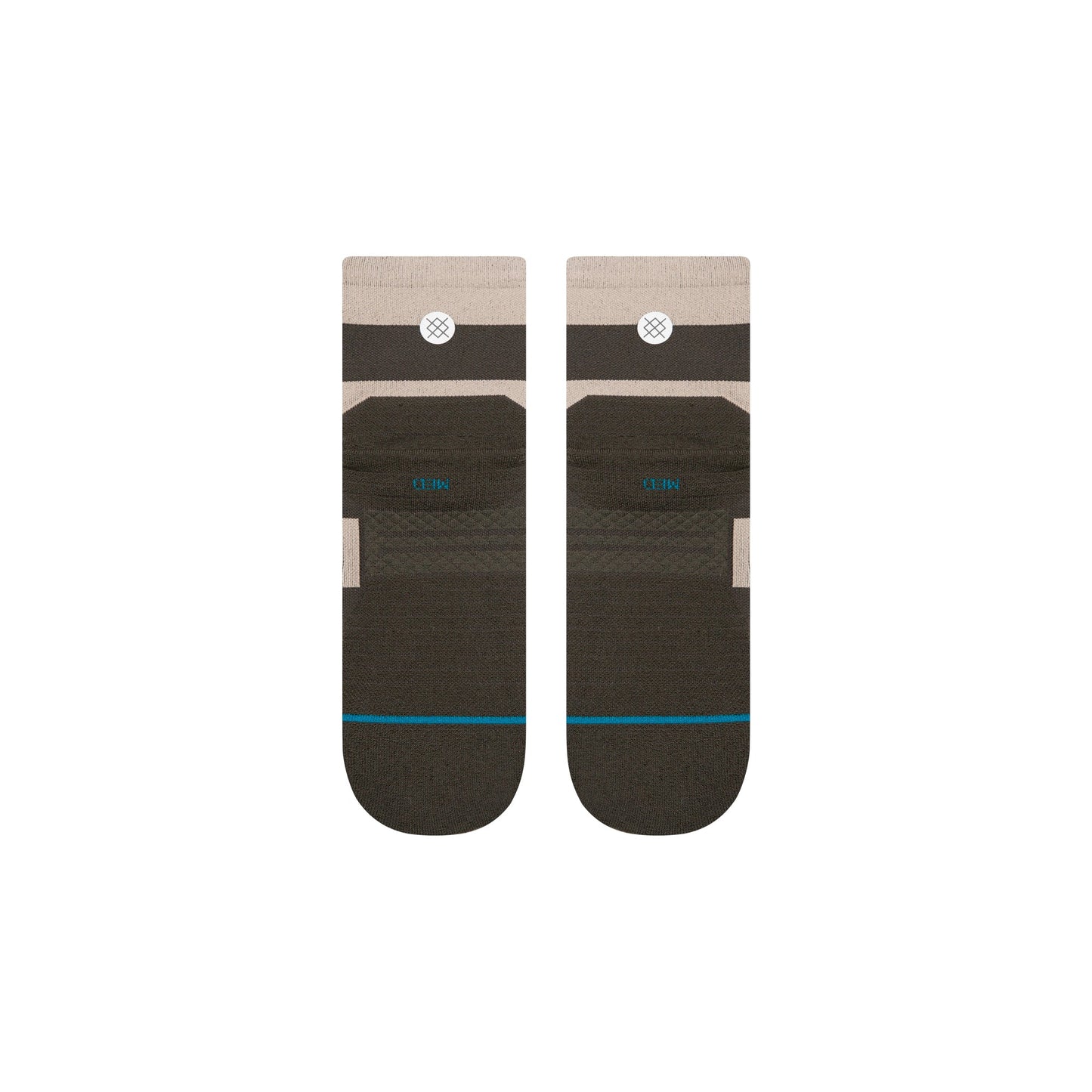 Stance Stack It Up Light Quarter Sock Washed Black