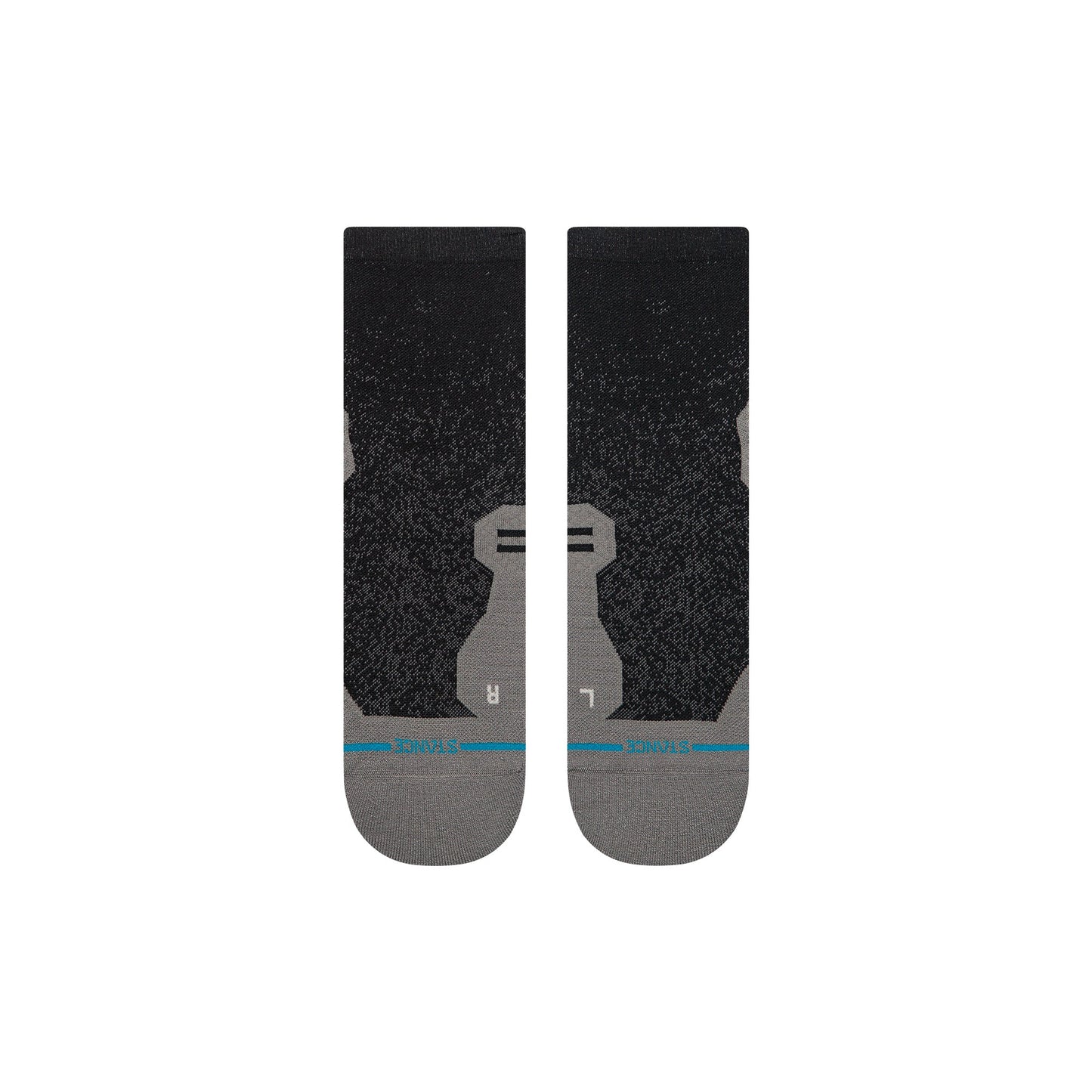 Stance Powder Split Light Quarter Sock Black