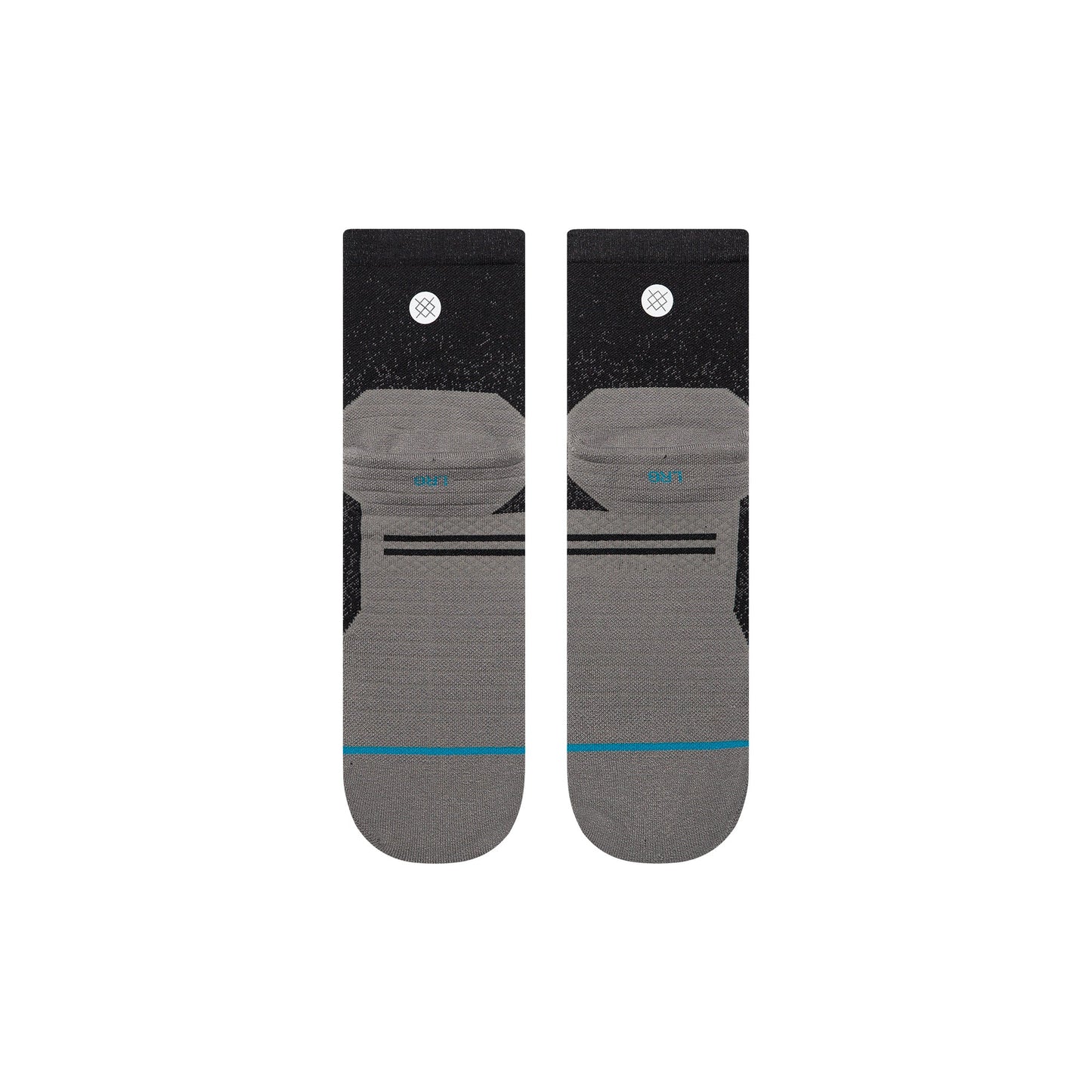Stance Powder Split Light Quarter Sock Black
