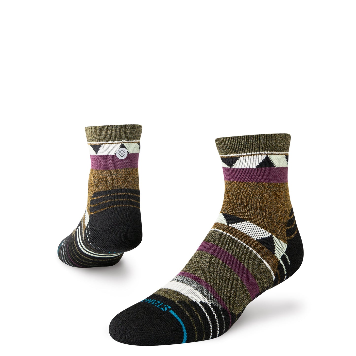 Stance Climbers Mid Wool Quarter Sock Green