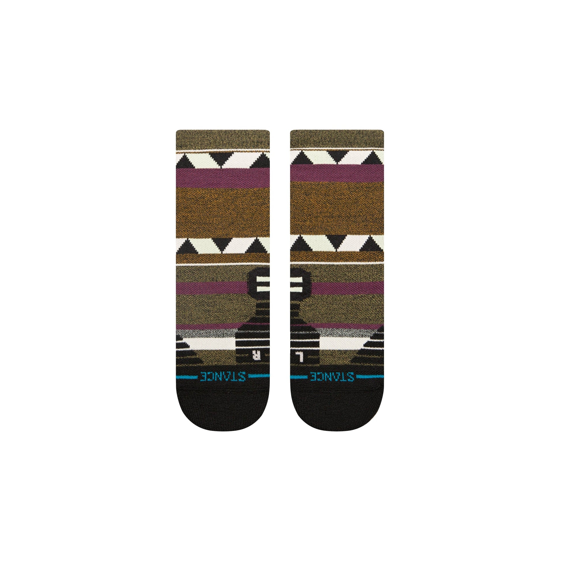 Stance Climbers Mid Wool Quarter Sock Green