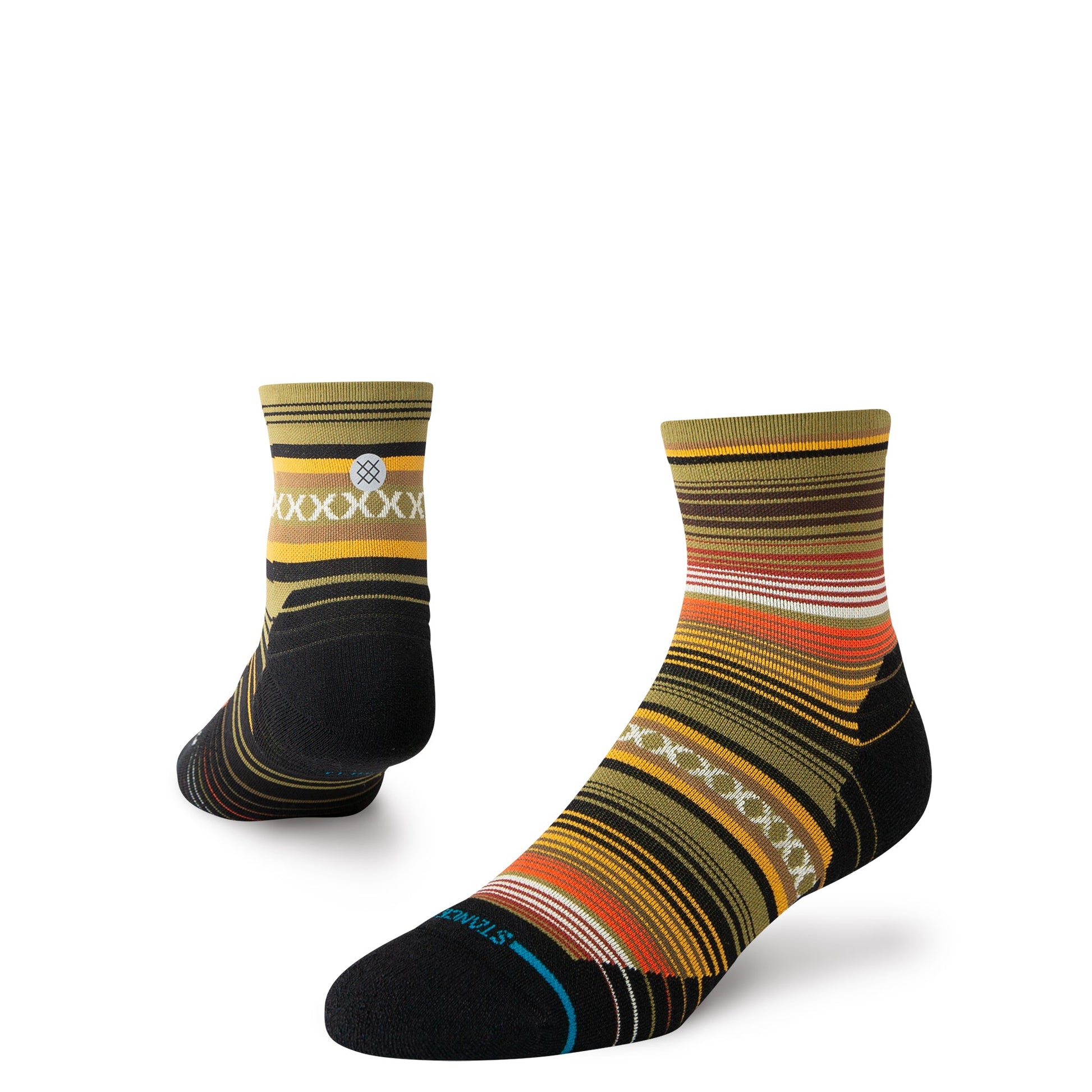 Stance Curren Light Quarter Sock Olive