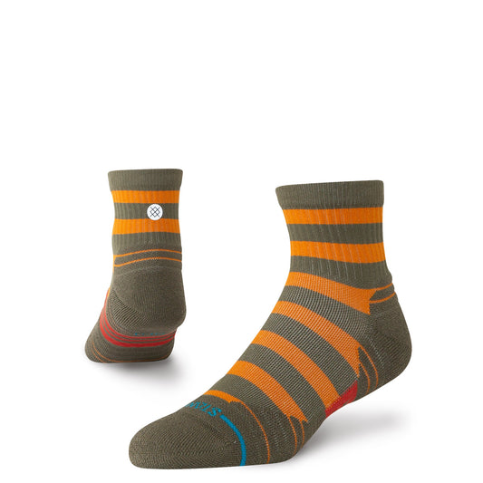 Stance Lumberjack Mid Ribbed Quarter Sock Military Green