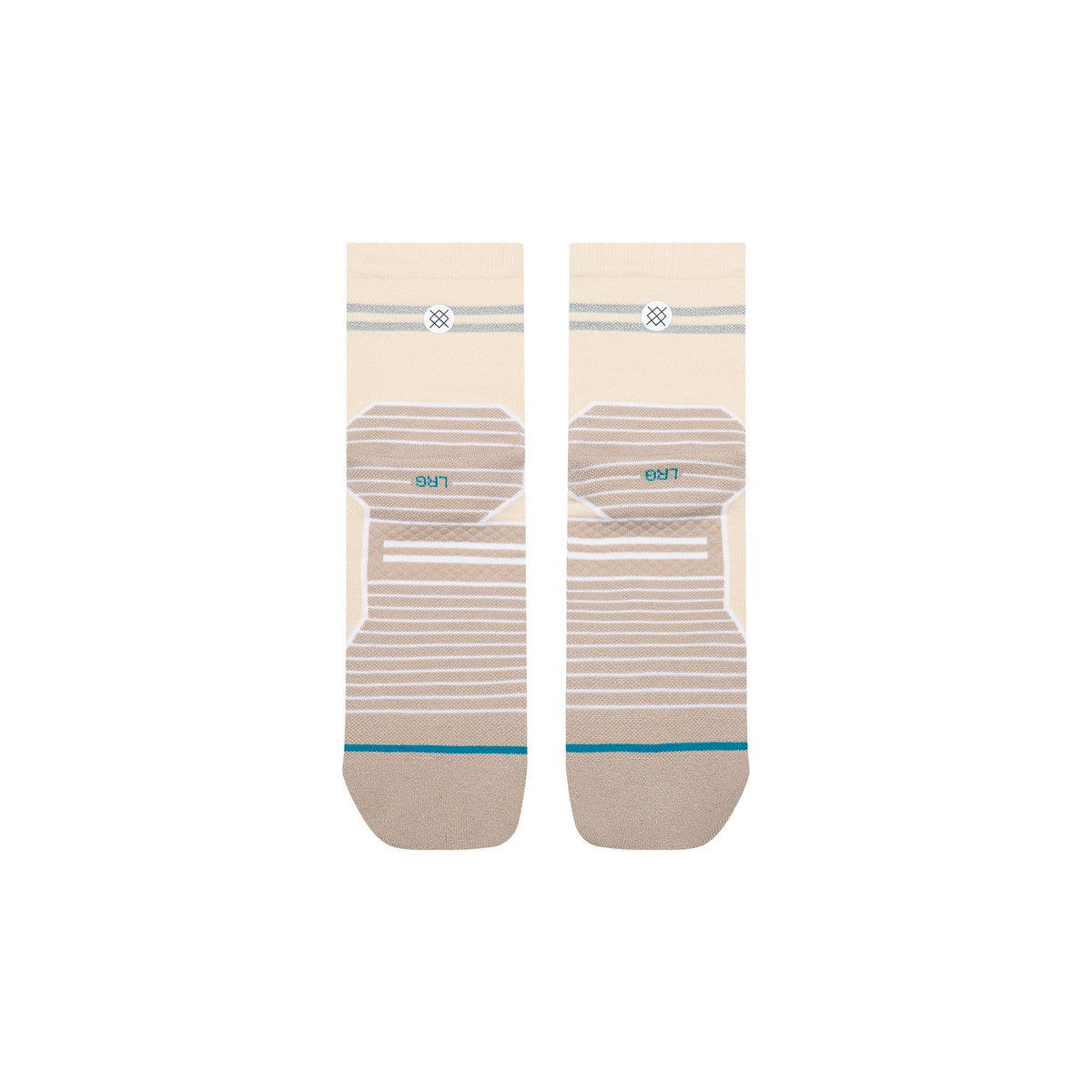 Stance | Reflector Light Quarter Sock Croissant