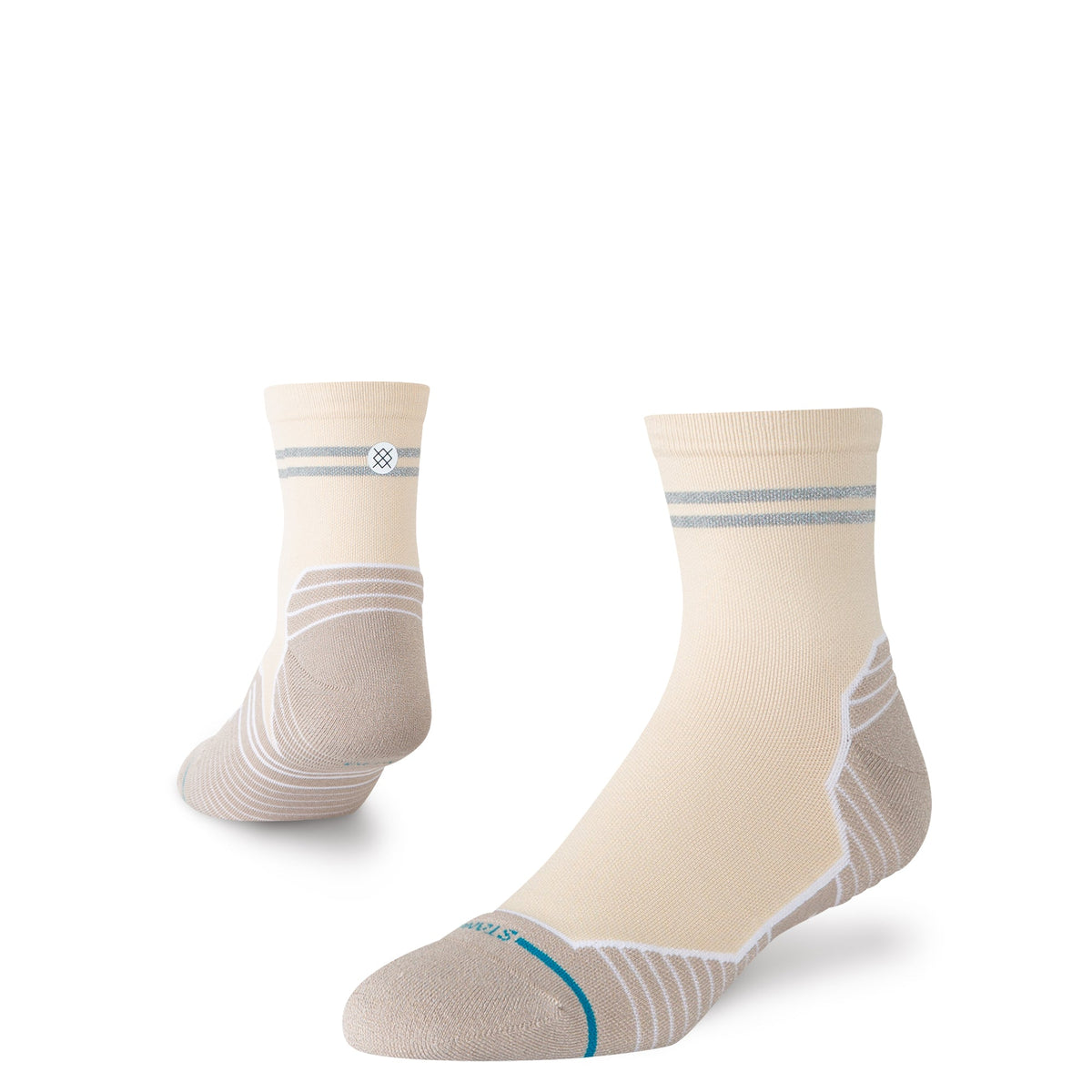Stance | Reflector Light Quarter Sock Croissant