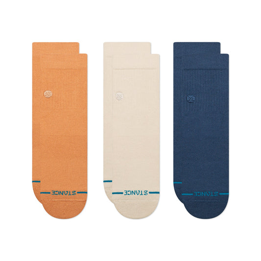 Stance Icon Quarter Sock 3 Pack Mango