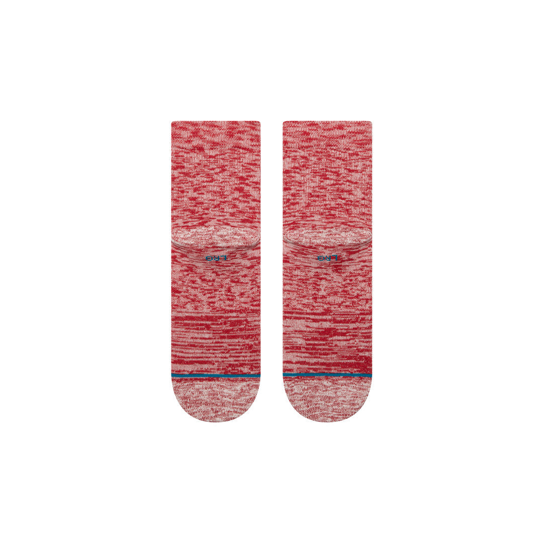 Stance Slub Quarter Sock Red