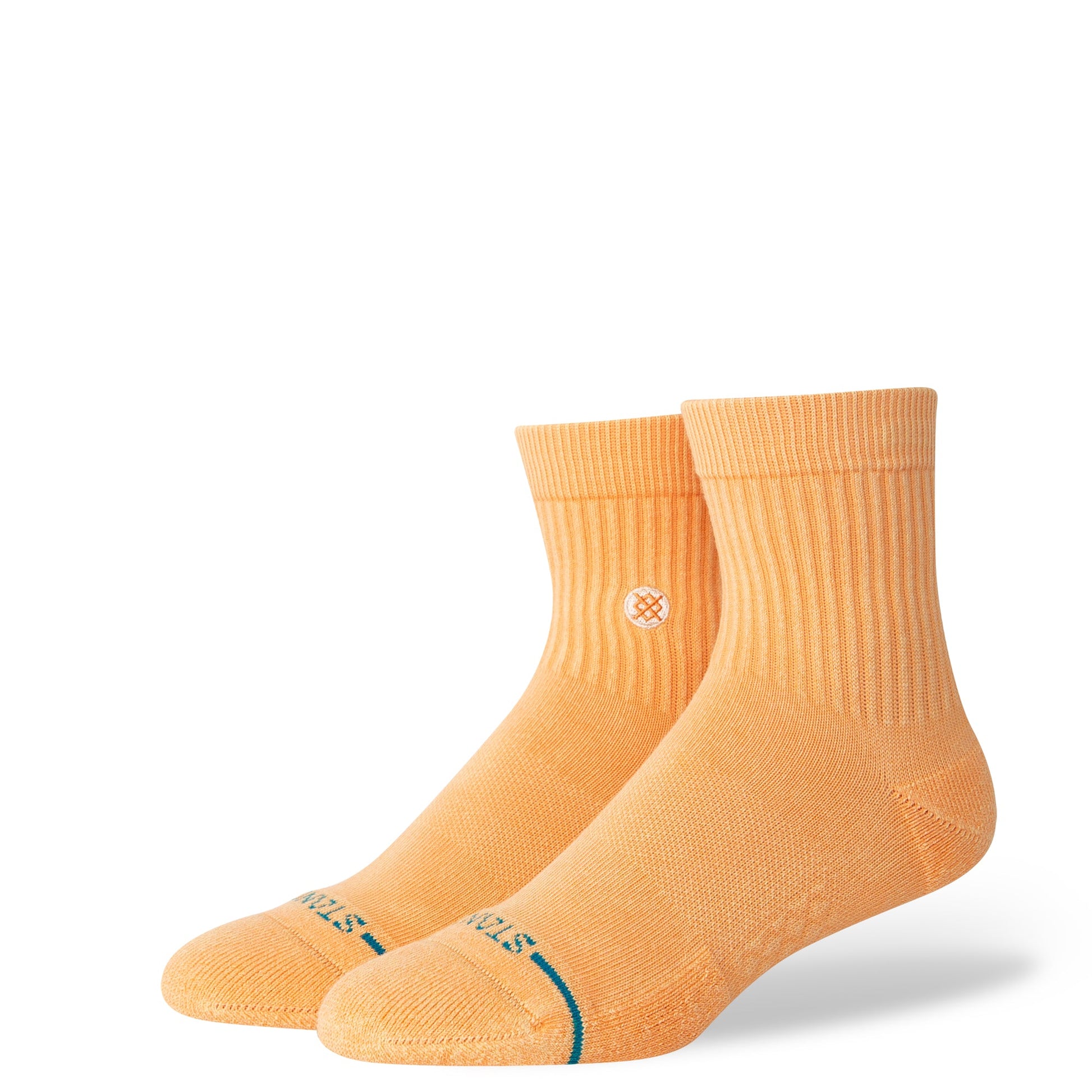 Stance Icon Washed Quarter Sock Peach