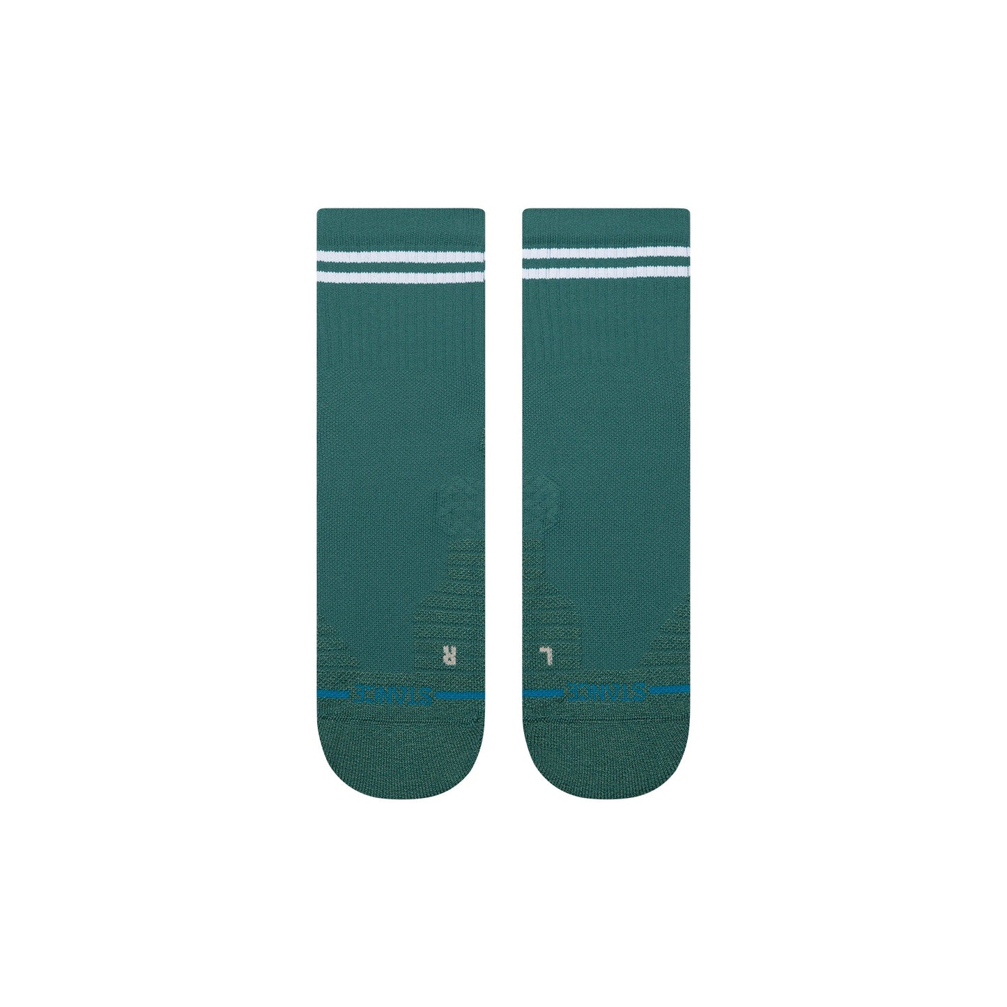 Stance Lined Up Mid Quarter Sock Teal