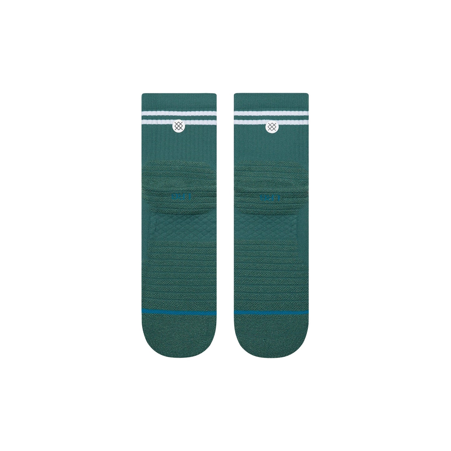 Stance Lined Up Mid Quarter Sock Teal