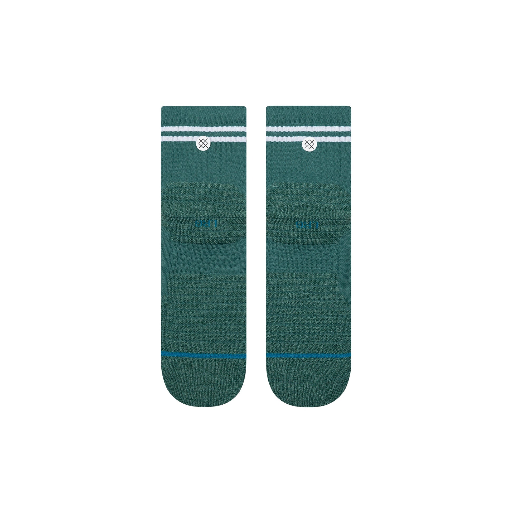 Stance Lined Up Mid Quarter Sock Teal