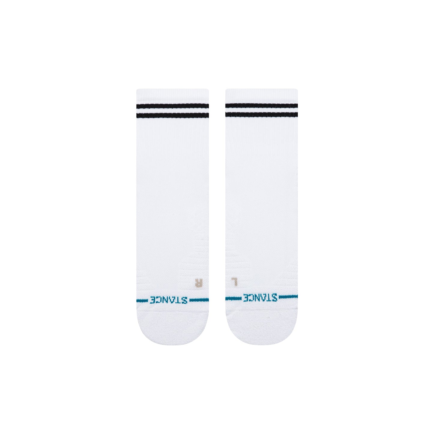 Stance Lined Up Mid Quarter Sock White