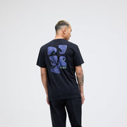 Stance Stacked Swell Tee Black |model