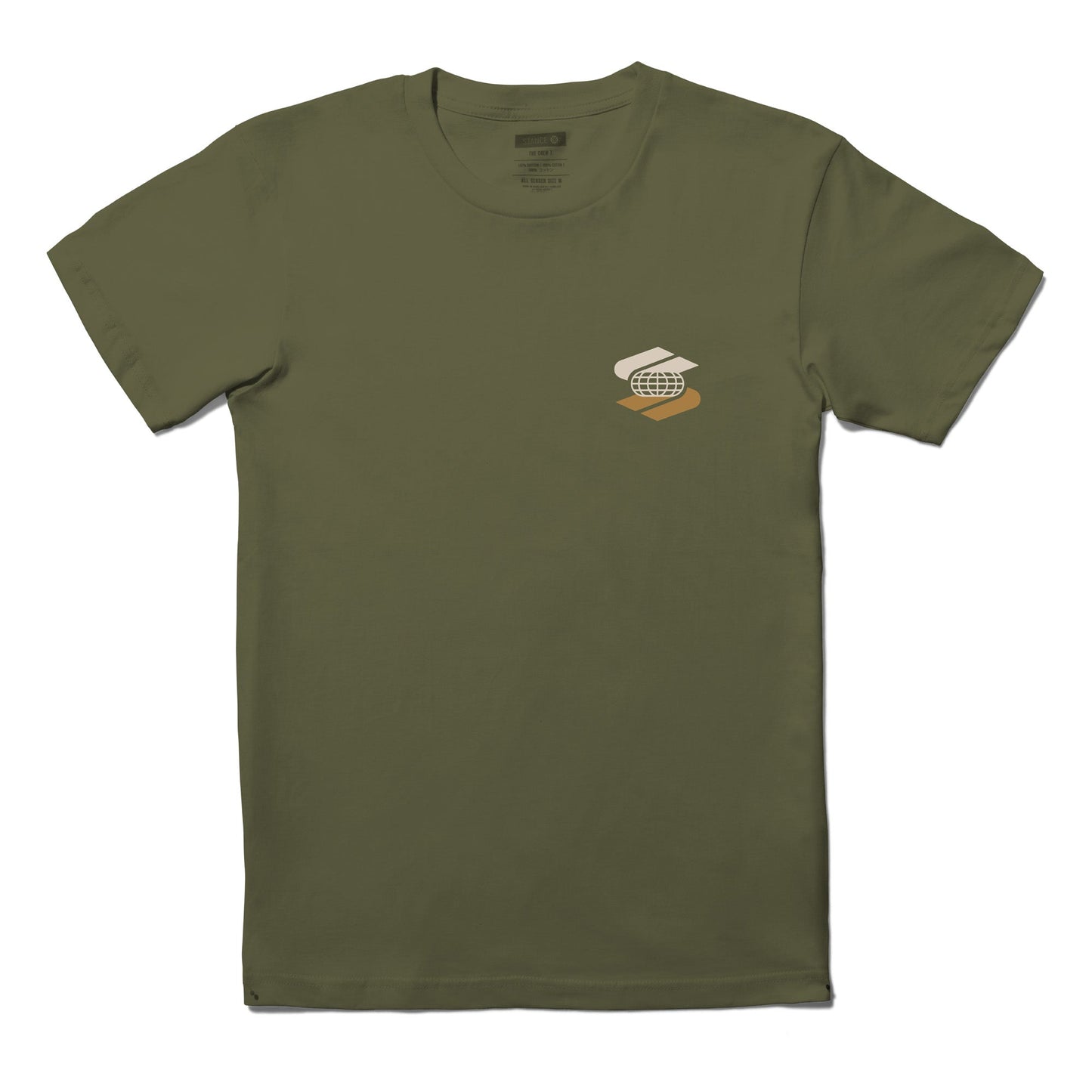 Stance Worldwide T Shirt Olive