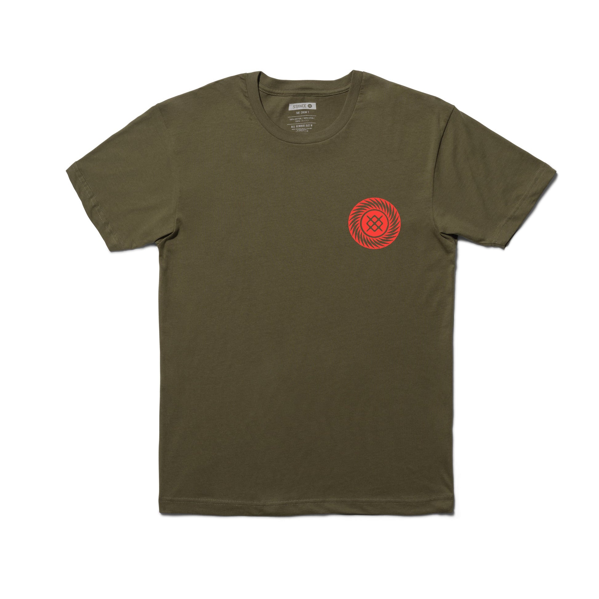 Stance Gyrate T-Shirt Military Green |model