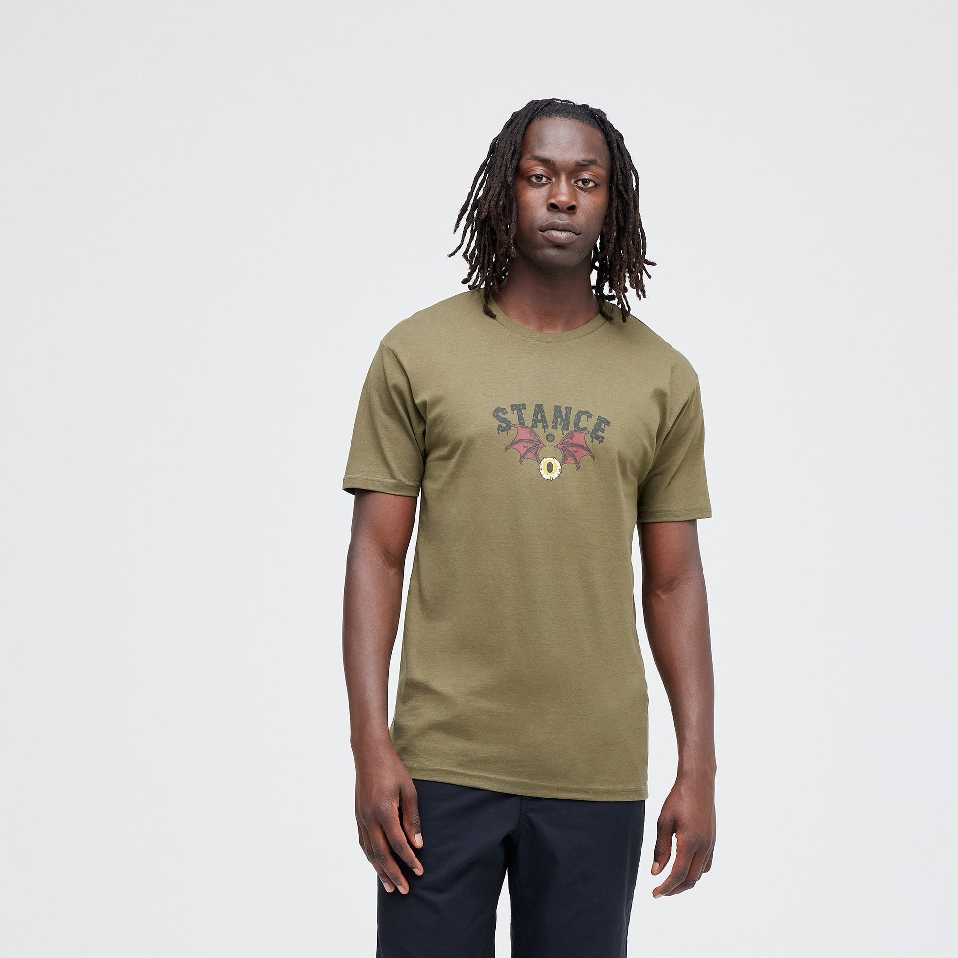 Stance See You T-Shirt Military Green |model