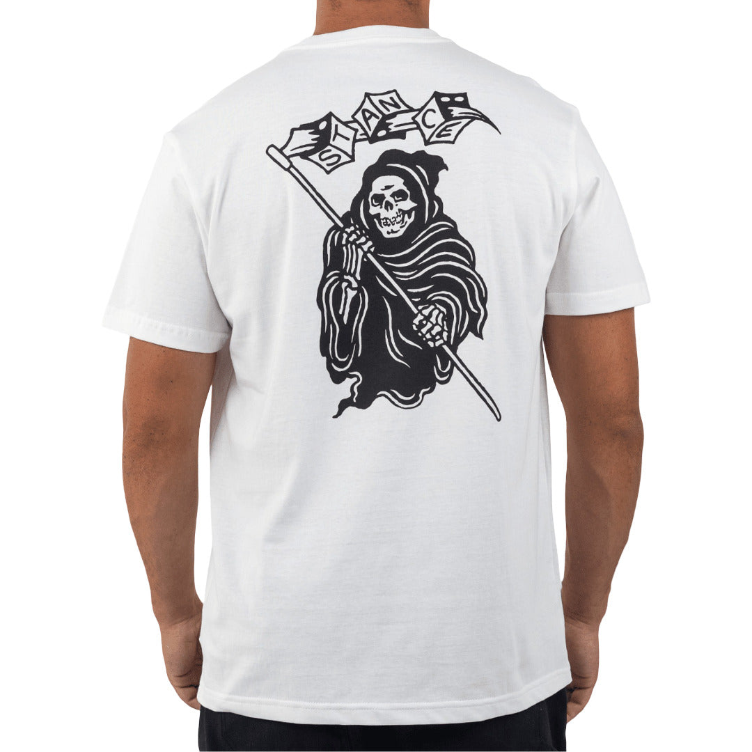 Stance High Roller T-Shirt White |model