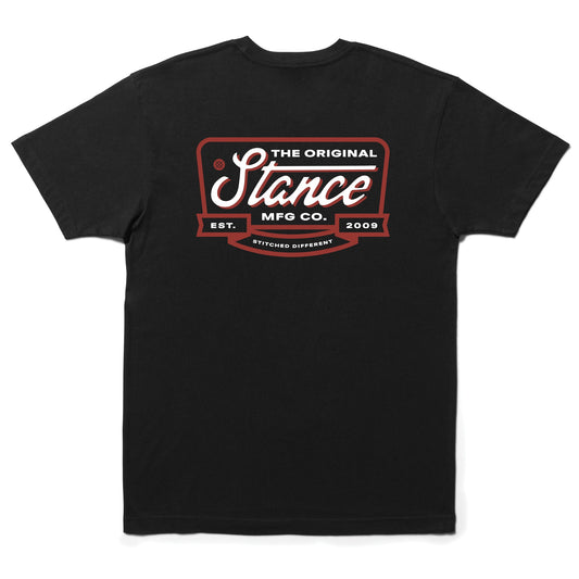 Stance Script Seal T-Shirt Black