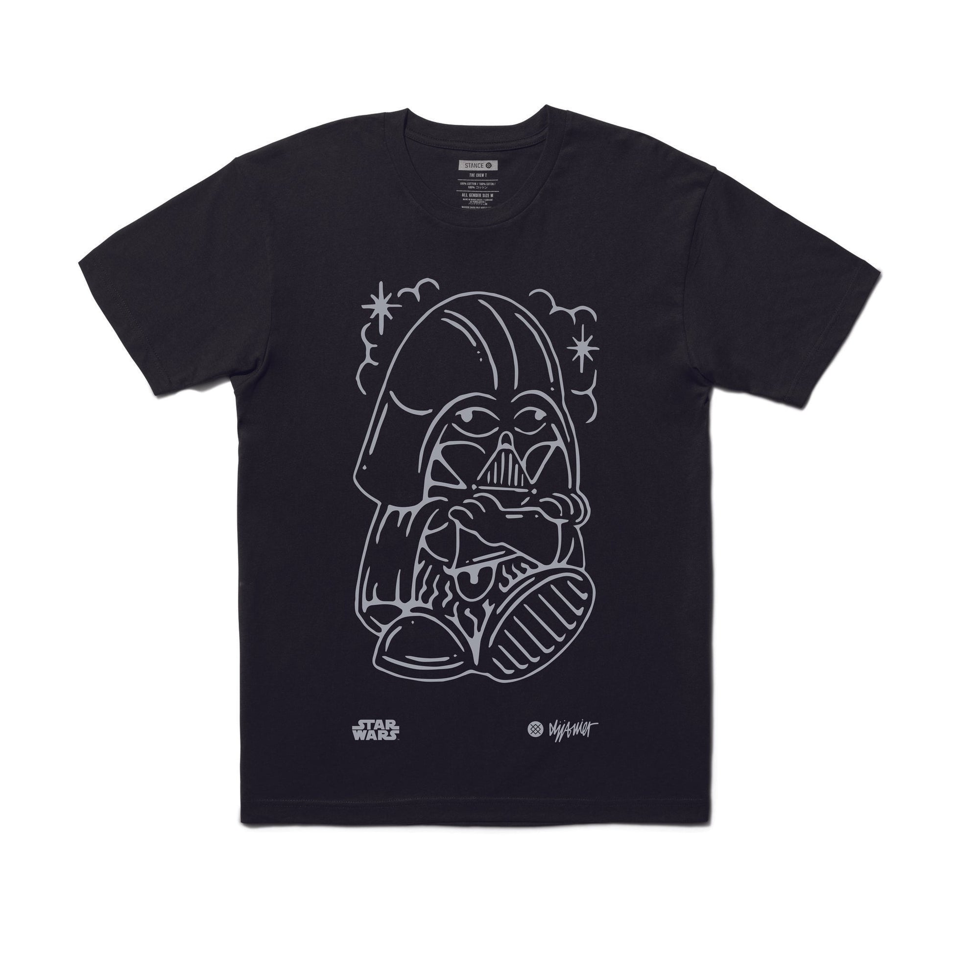 Stance Dj Darth T-Shirt Black |model