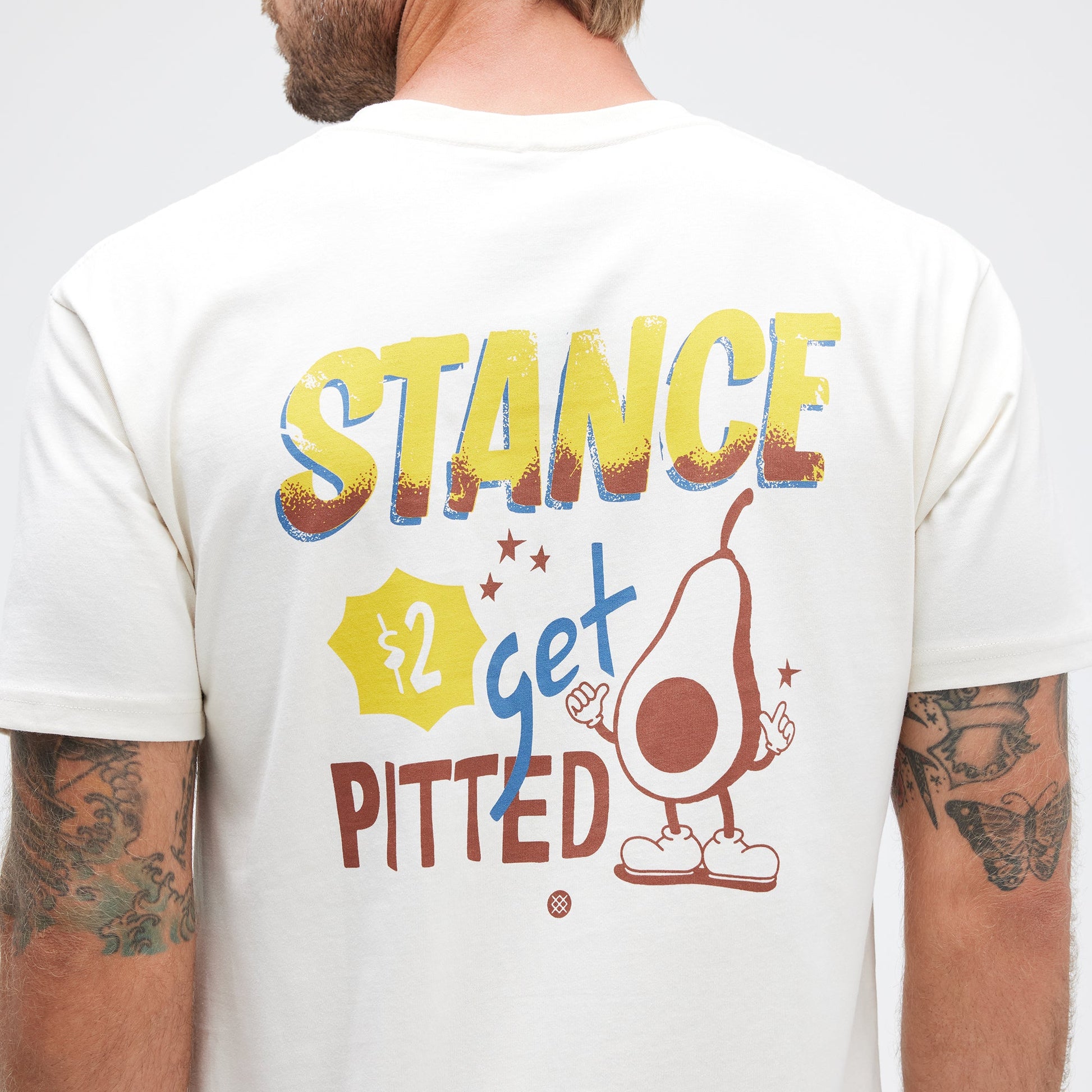 Stance Pitted T-Shirt Vintage White |model