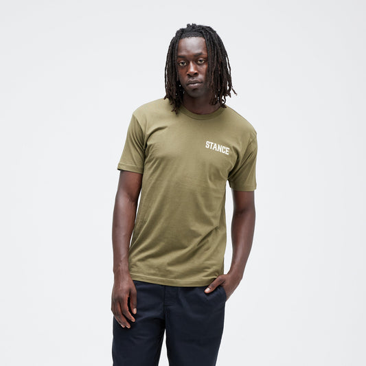 Stance Saddleback T-Shirt Military Green |model