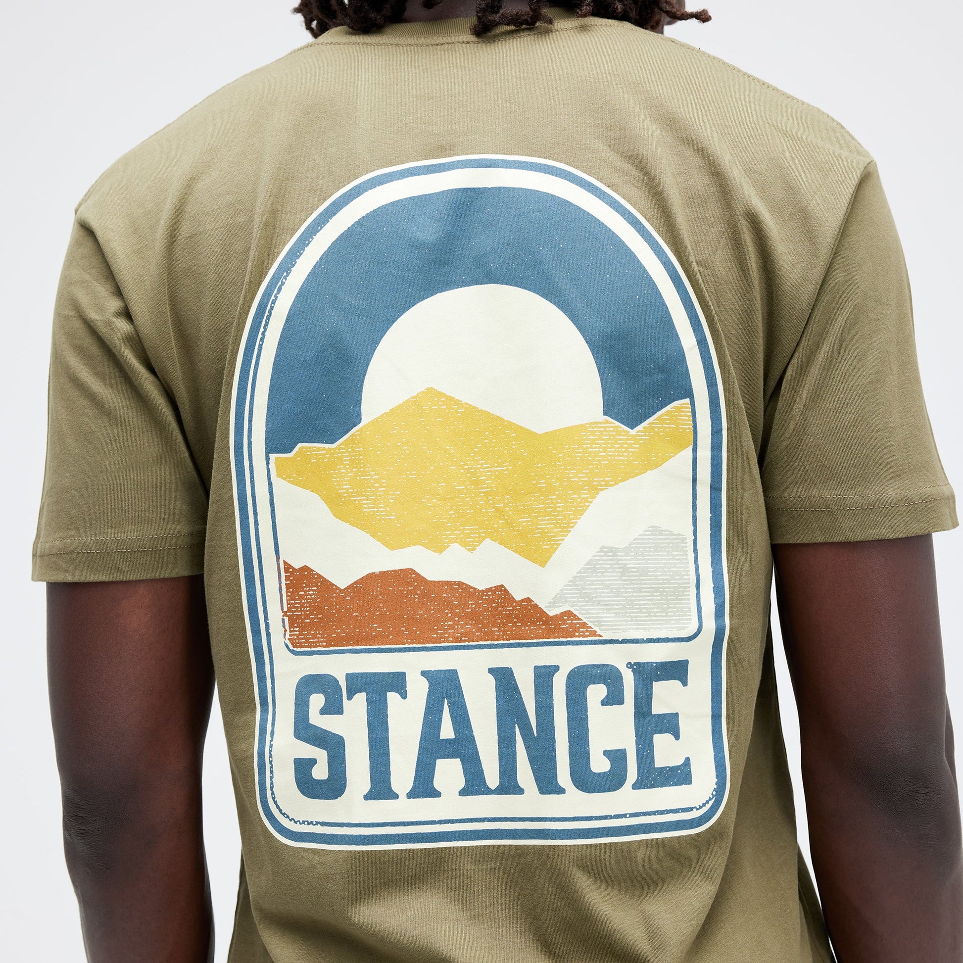 Stance Saddleback T-Shirt Military Green |model